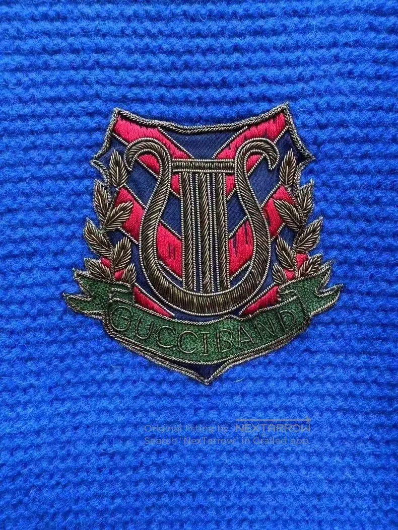 Gucci Gucci Blue Wool Preppy Style Jacket. Size US M / EU 48-50 / 2 - 5 Thumbnail