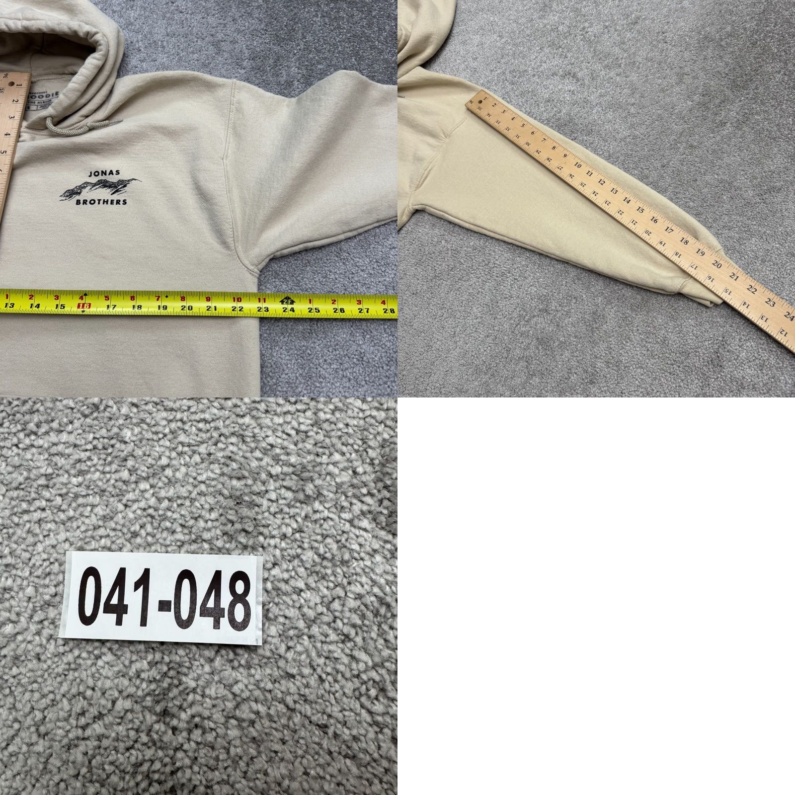Vintage Joans Brothers The Album Mountain Graphic Hoodie Pullover Sweatshirt Mens Large Beige Polyester Cotton Hooded Regular Fit Men's Sweatshirt Hoodie Size US L / EU 52-54 / 3 - 9 Thumbnail