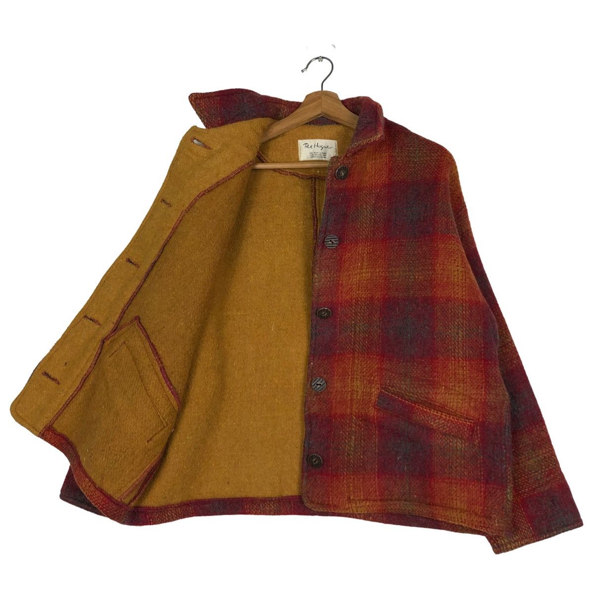 Japanese Brand 🔥VINTAGE BIKER WOOL JACKET PAT HOGUE TARTAN DESIGN Size US M / EU 48-50 / 2 - 11 Thumbnail