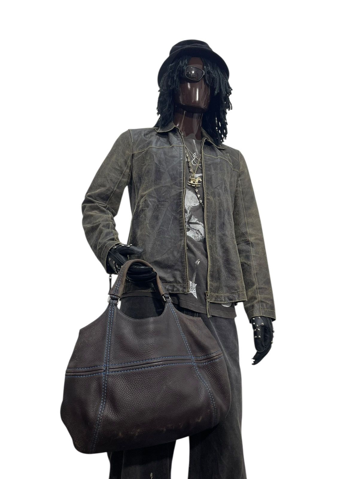 Leather Full Leather Hirofu Italy Tote Bag 1🟩0 Size ONE SIZE - 1 Thumbnail