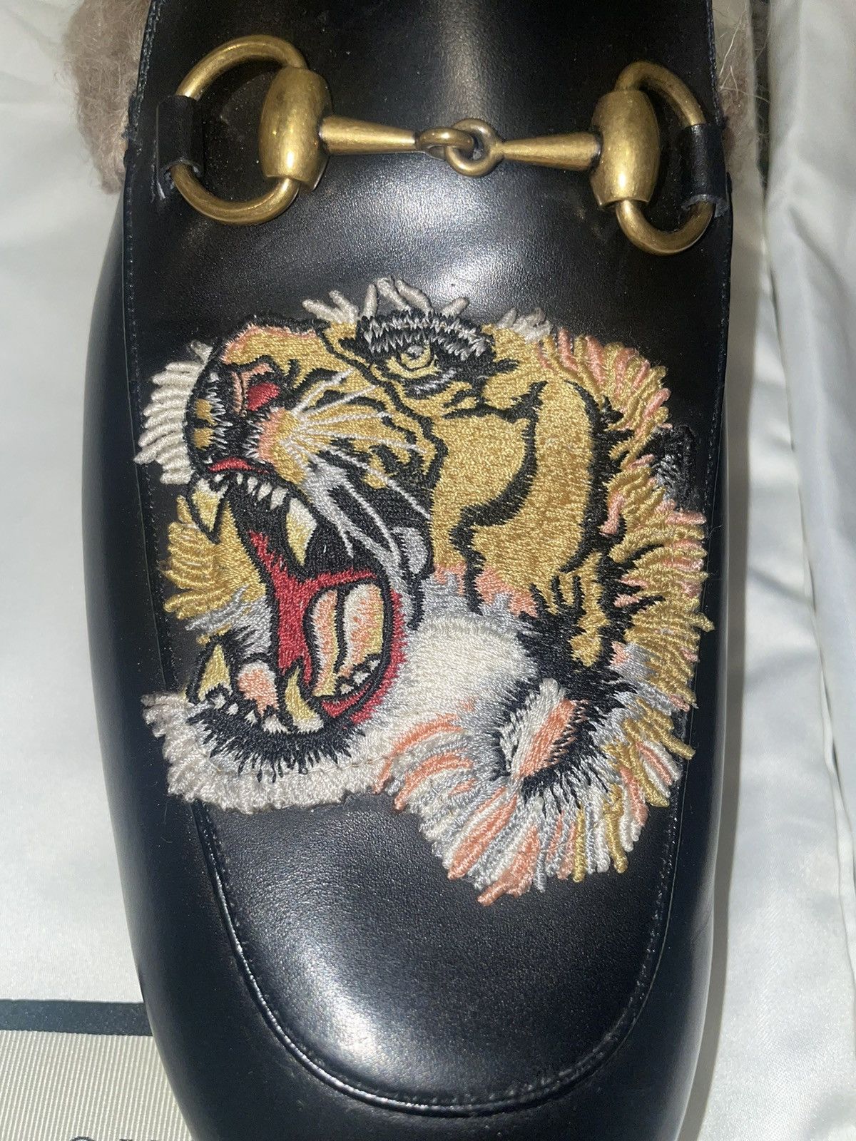 Gucci Gucci Princetown Fur Black Leather Rare Sold Out Size US 9 / EU 42 - 6 Thumbnail