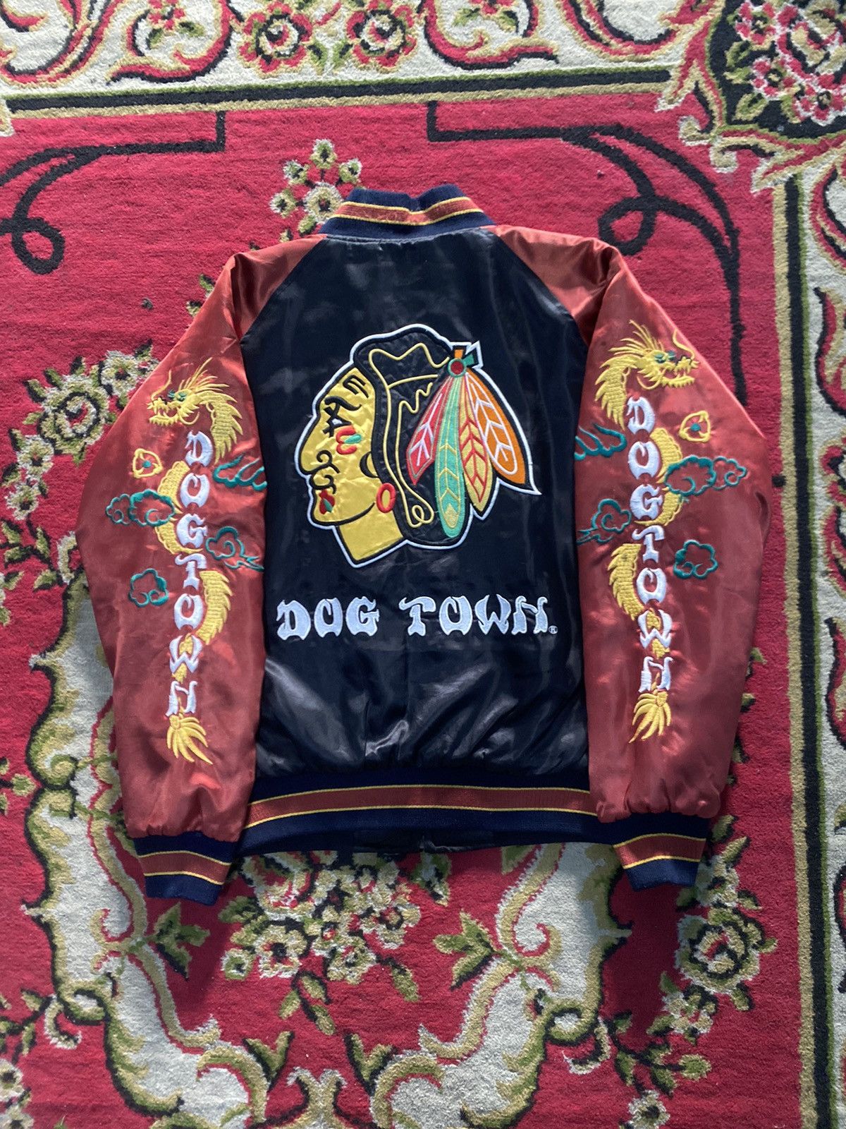 Dogtown Dogtown black hawakan sukajan souvenir jacket Size US M / EU 48-50 / 2 - 2 Thumbnail