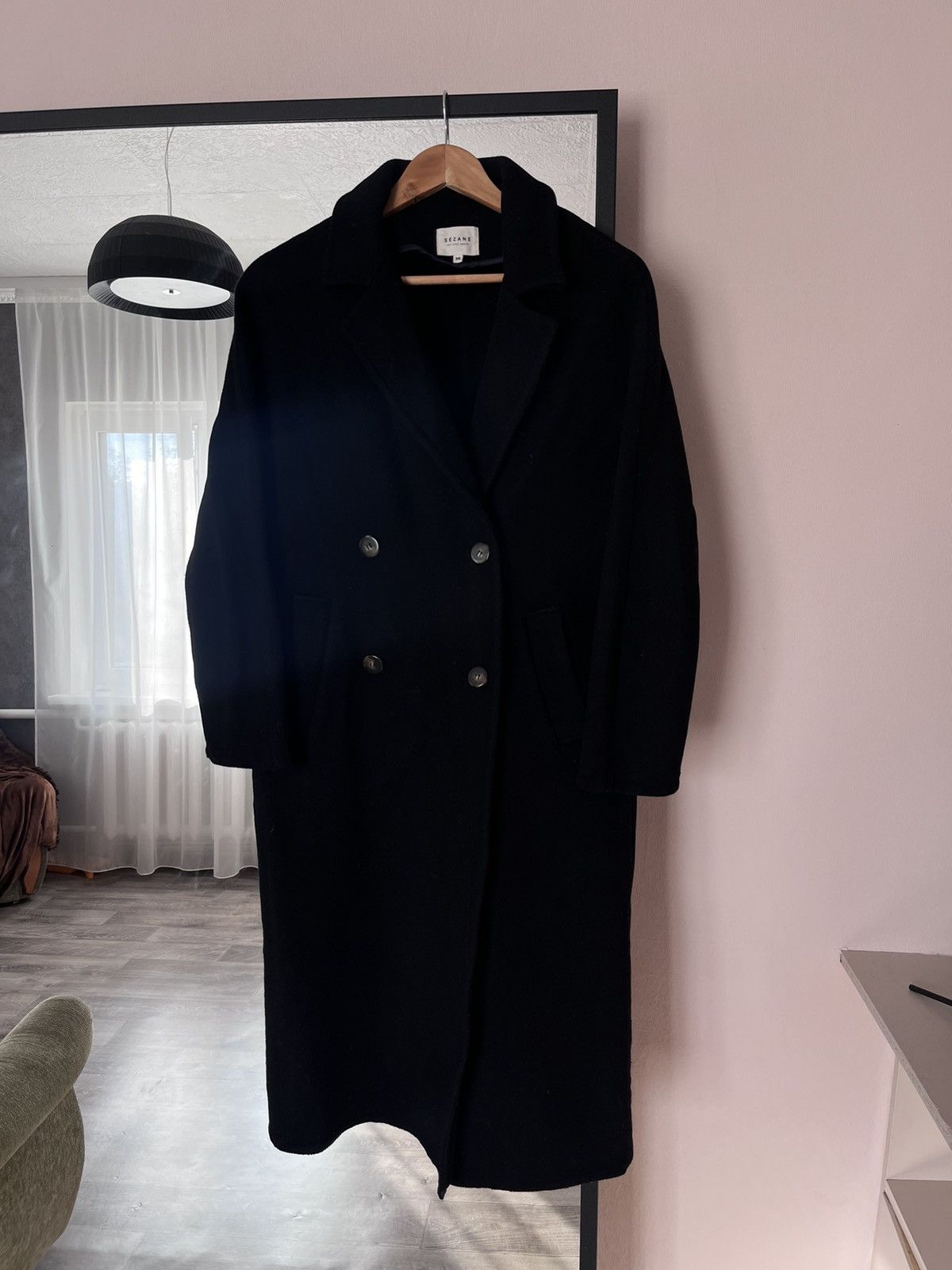 Sezane Sezane Wool Coat Black sz36 US4 Size S / US 4 / IT 40 - 2 Thumbnail