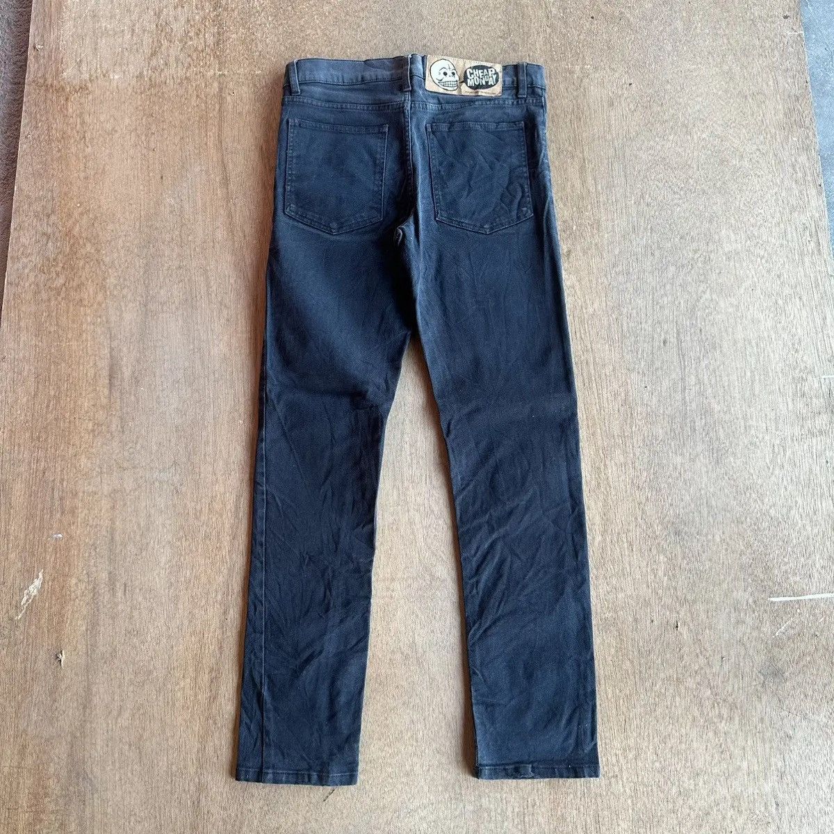 Cheap Monday CHEAP MONDAY JEANS 5-POCKET SUPER BLACK FADED PANTS W31 Size US 31 - 13 Thumbnail