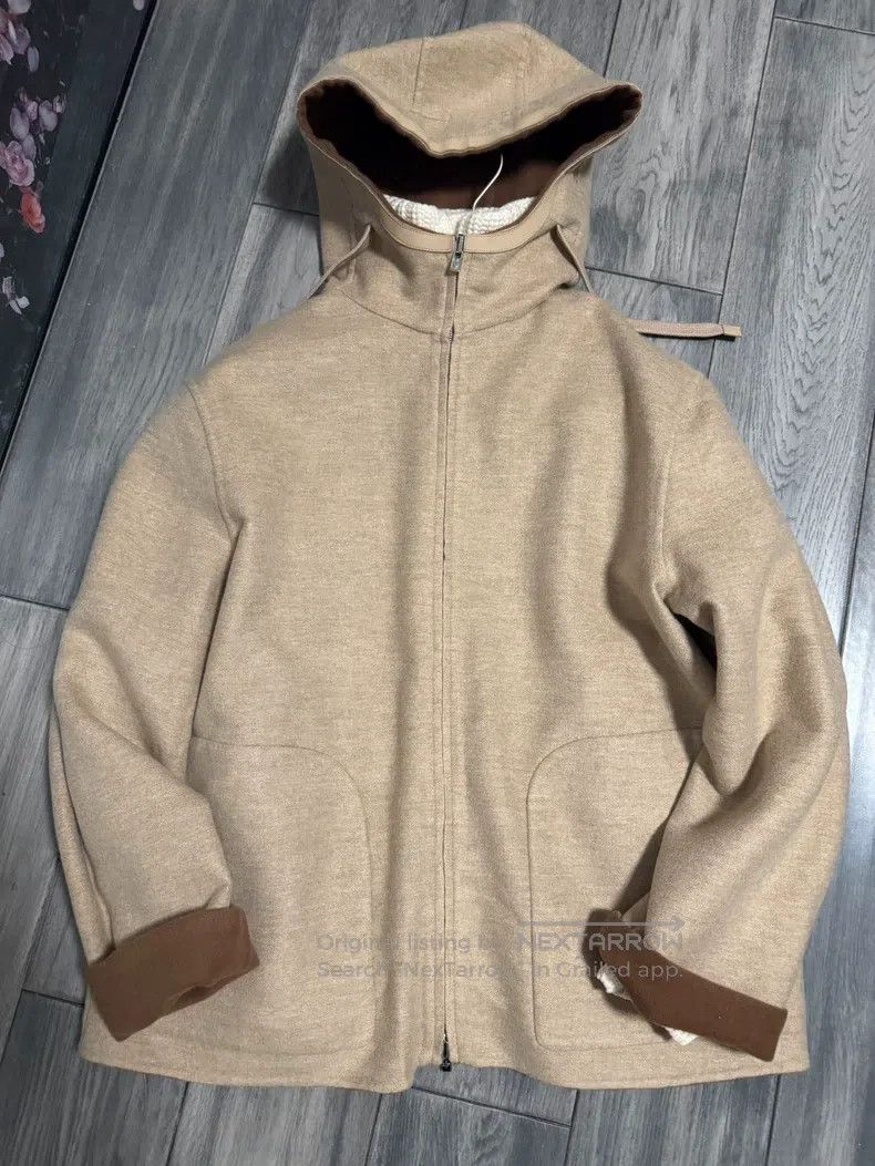 Loro Piana LORO PIANA Double-Sided Cashmere Hooded Leather Patch Jack Size XS / US 0-2 / IT 36-38 - 2 Thumbnail