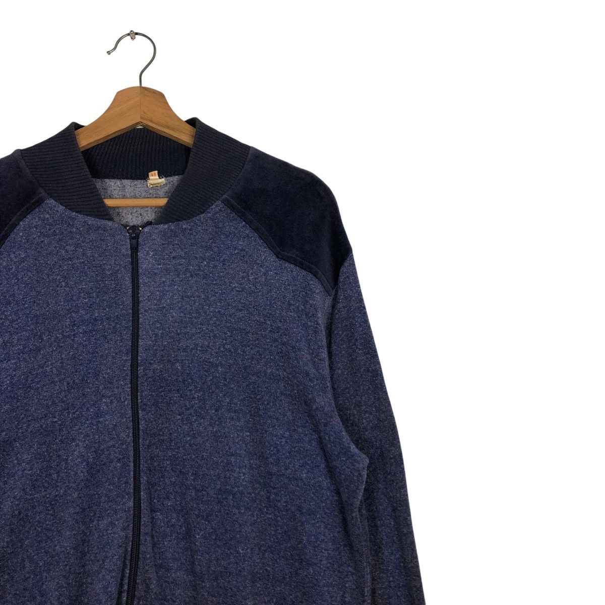 Japanese Brand 📌Vintage Velvet Jacket Made in Western Germany Opti Zipper Size US M / EU 48-50 / 2 - 8 Thumbnail