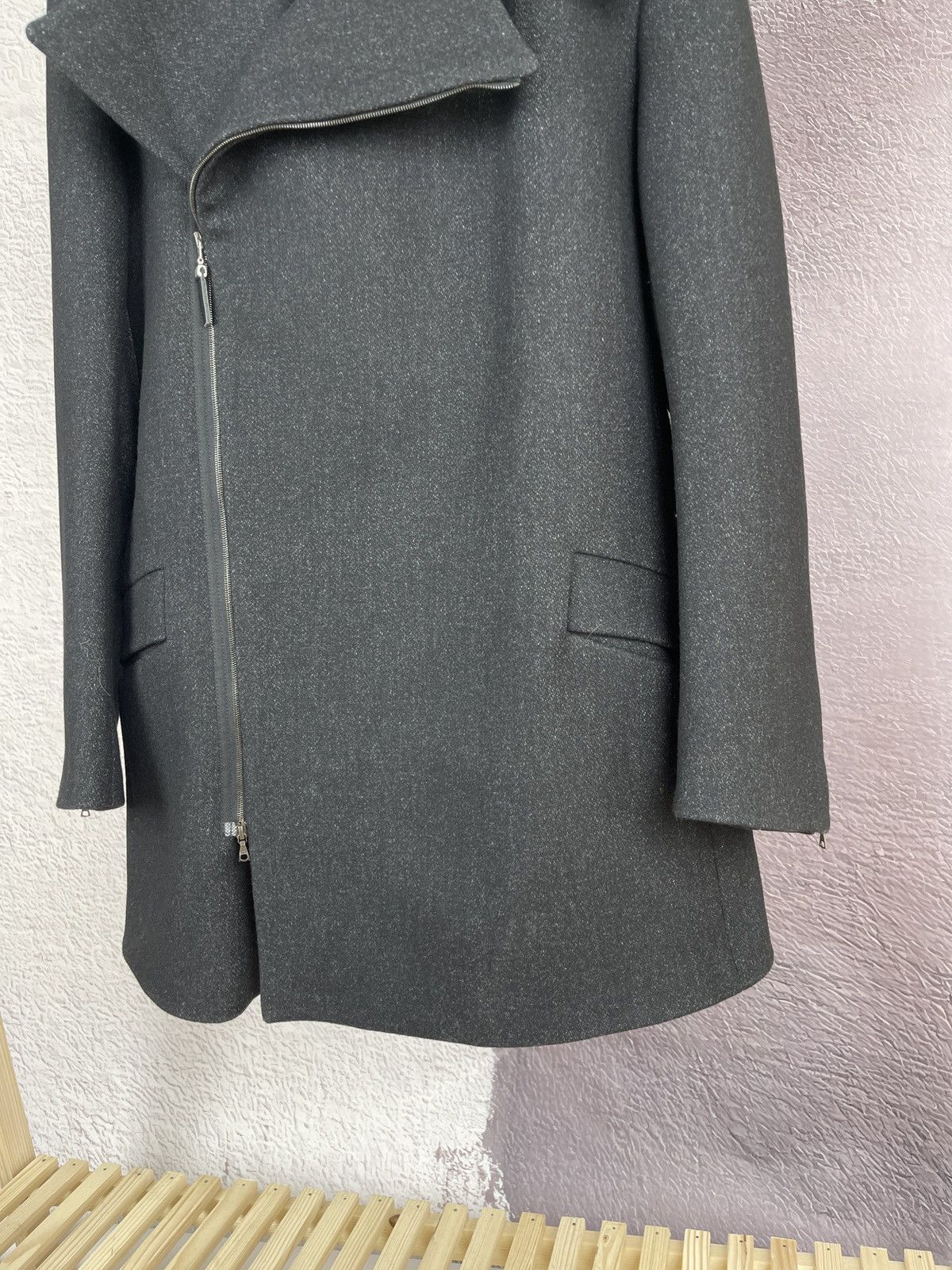 GF Ferre Gianfranco Ferre full zip grey wool suit coat GFF Size US M / EU 48-50 / 2 - 5 Thumbnail