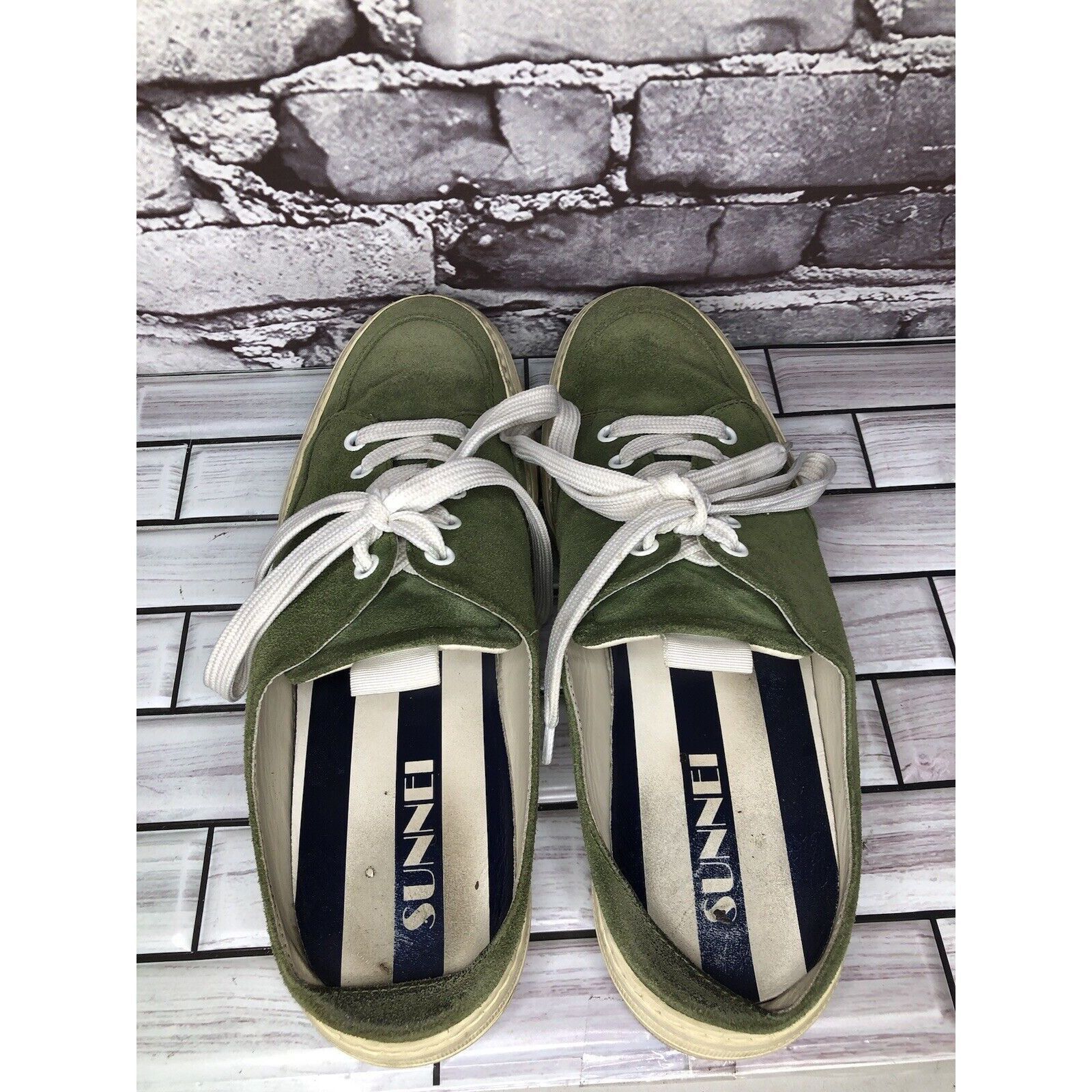 Sunnei Sunnei Green Suede Leather Slip On Lace Up Comfort Shoes Wom Size US 11 / IT 41 - 8 Thumbnail