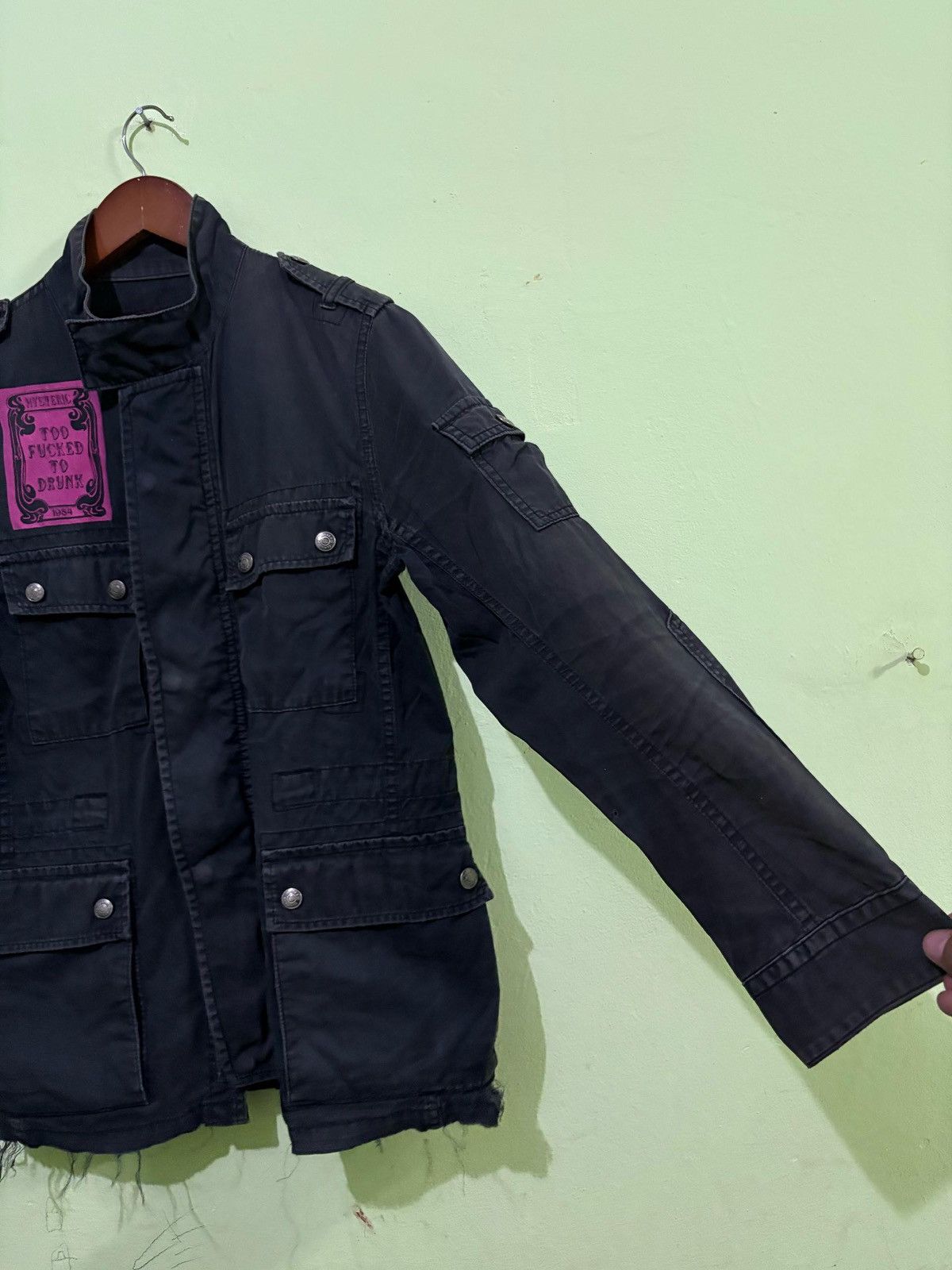 Hysteric Glamour VTG Hysteric Glamour Jacket too Fucked To Dunk skeleton Size US S / EU 44-46 / 1 - 3 Thumbnail