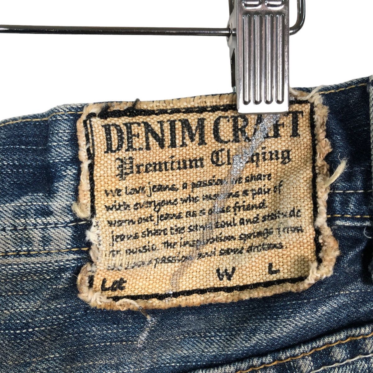 Japanese Brand 🔥Rusty Holes Punk Denim Biker Denim Craft Japan Made Size US 34 / EU 50 - 21 Thumbnail