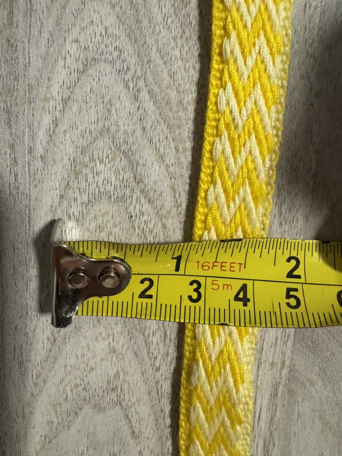 Lanvin Lanvin AUTHENTIC Thick Yellow & White Weave Laces Size ONE SIZE - 3 Thumbnail