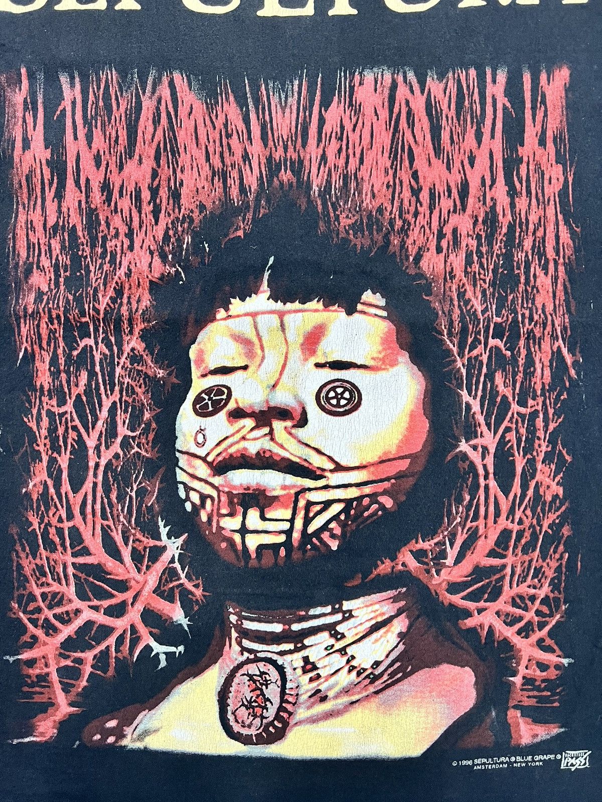 Band Tees × Vintage RARE Vintage 90s Sepultura by Backstagepass version T-Shirt Size US XL / EU 56 / 4 - 7 Thumbnail