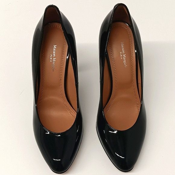 Maison Margiela Maison Margiela Black Patent Leather Court Pumps -EU37/US7 Size US 7 / IT 37 - 3 Thumbnail