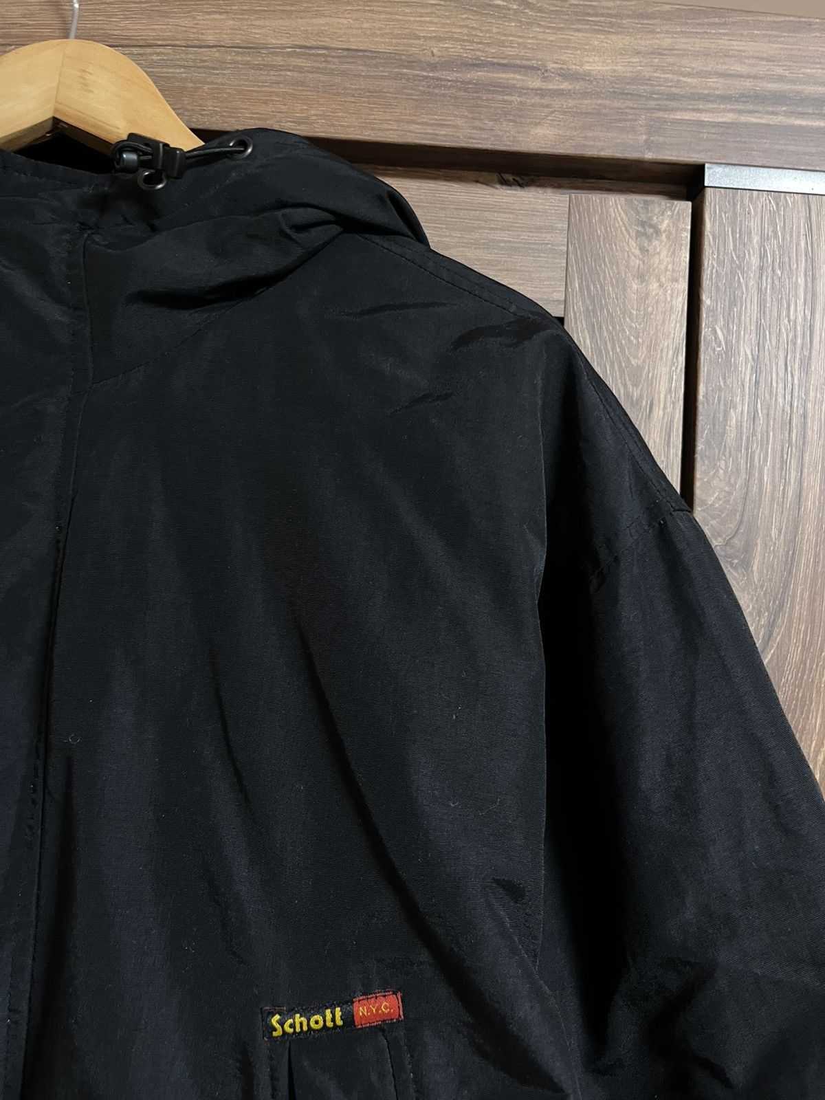 Schott SCHOTT Goose Feather Down Puffer Insulated Jacket Black XL Size US XL / EU 56 / 4 - 3 Thumbnail