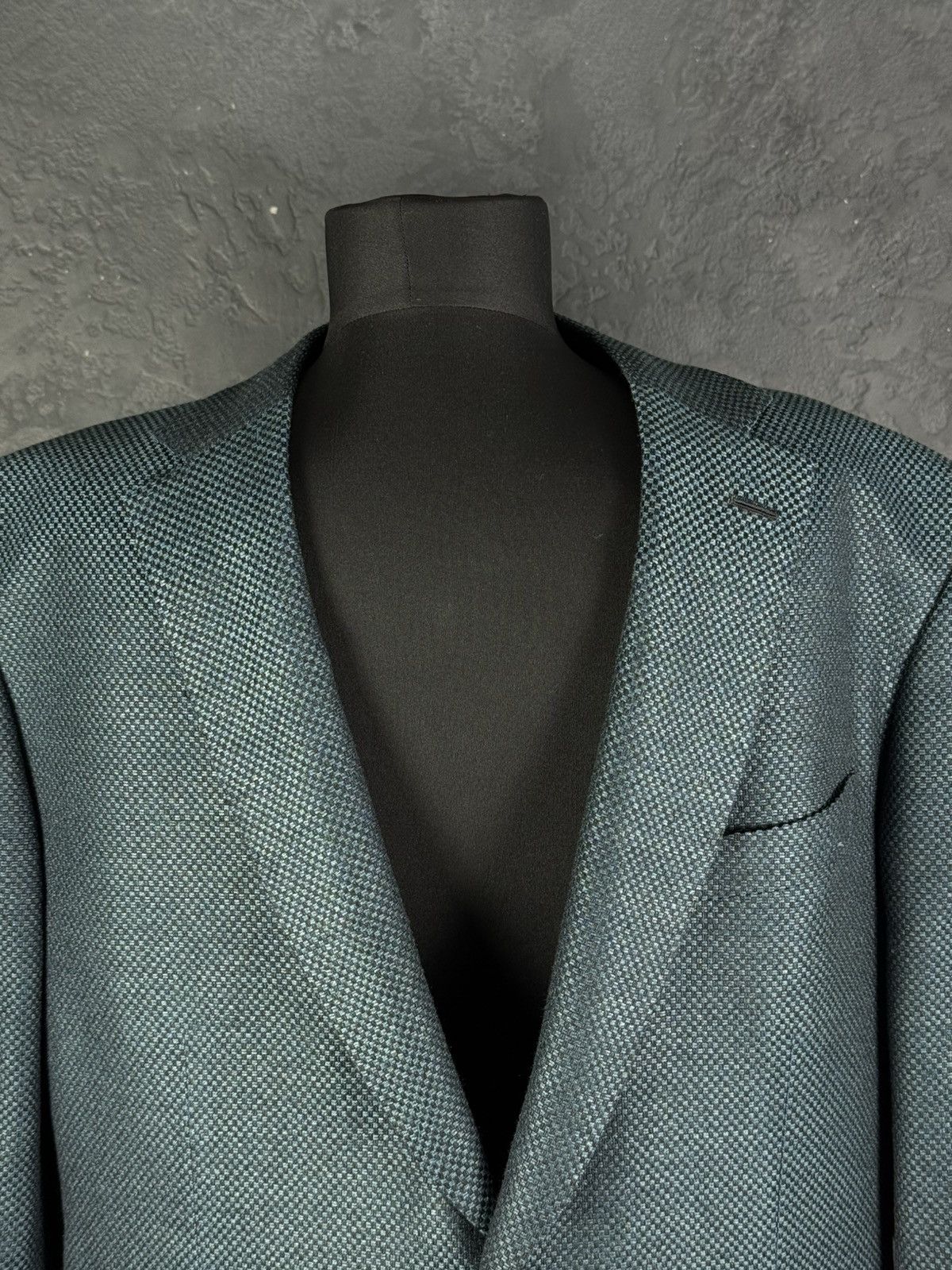 Brioni BRIONI Brunico Silk & Wool Micro-Structure Blazer Jacket Size 54R - 7 Thumbnail