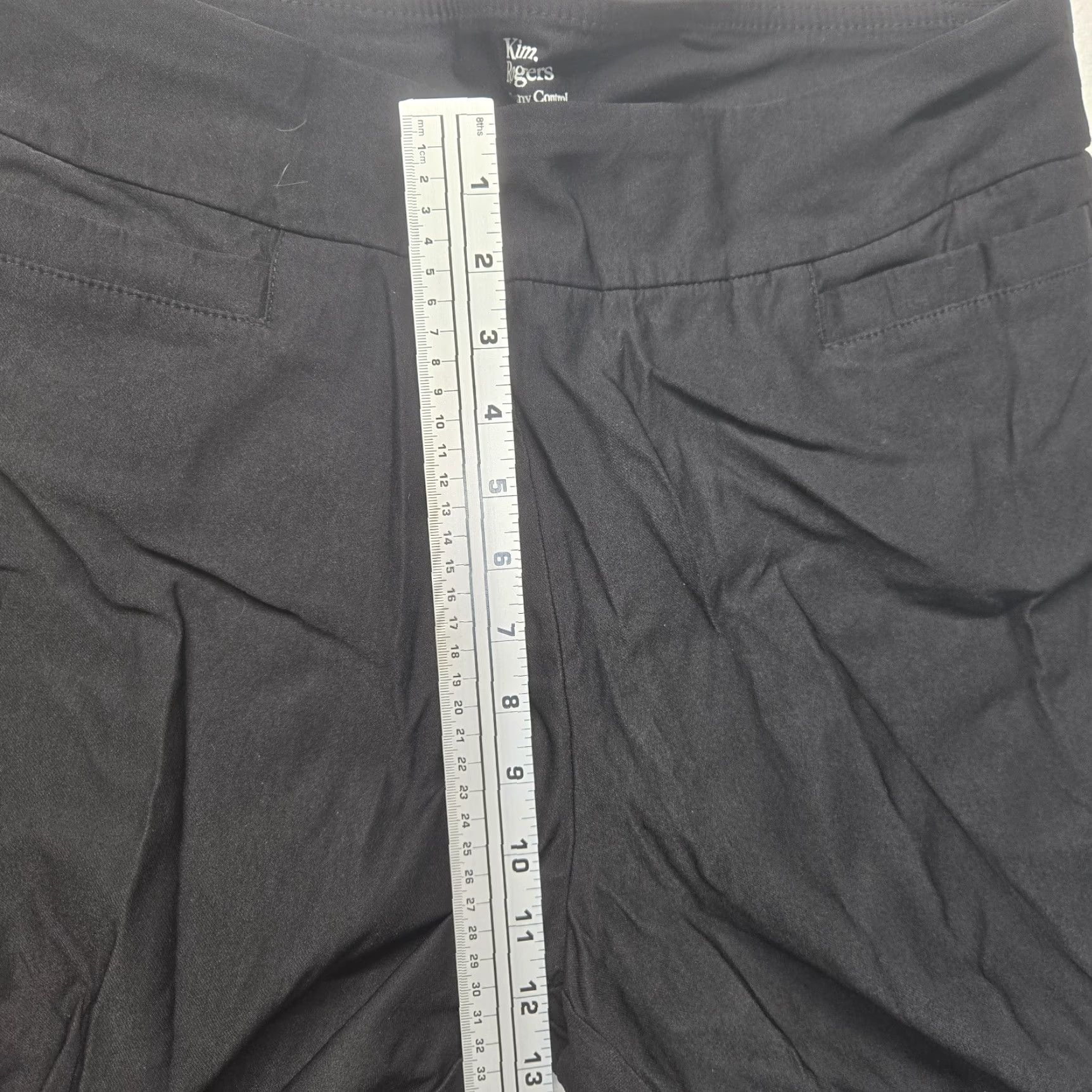 Vintage Kim Rogers Women's Casual Pants 16 Short Black Pockets Dress Pants Style 27in Inseam Size 38" / US 16 / IT 52 - 5 Thumbnail
