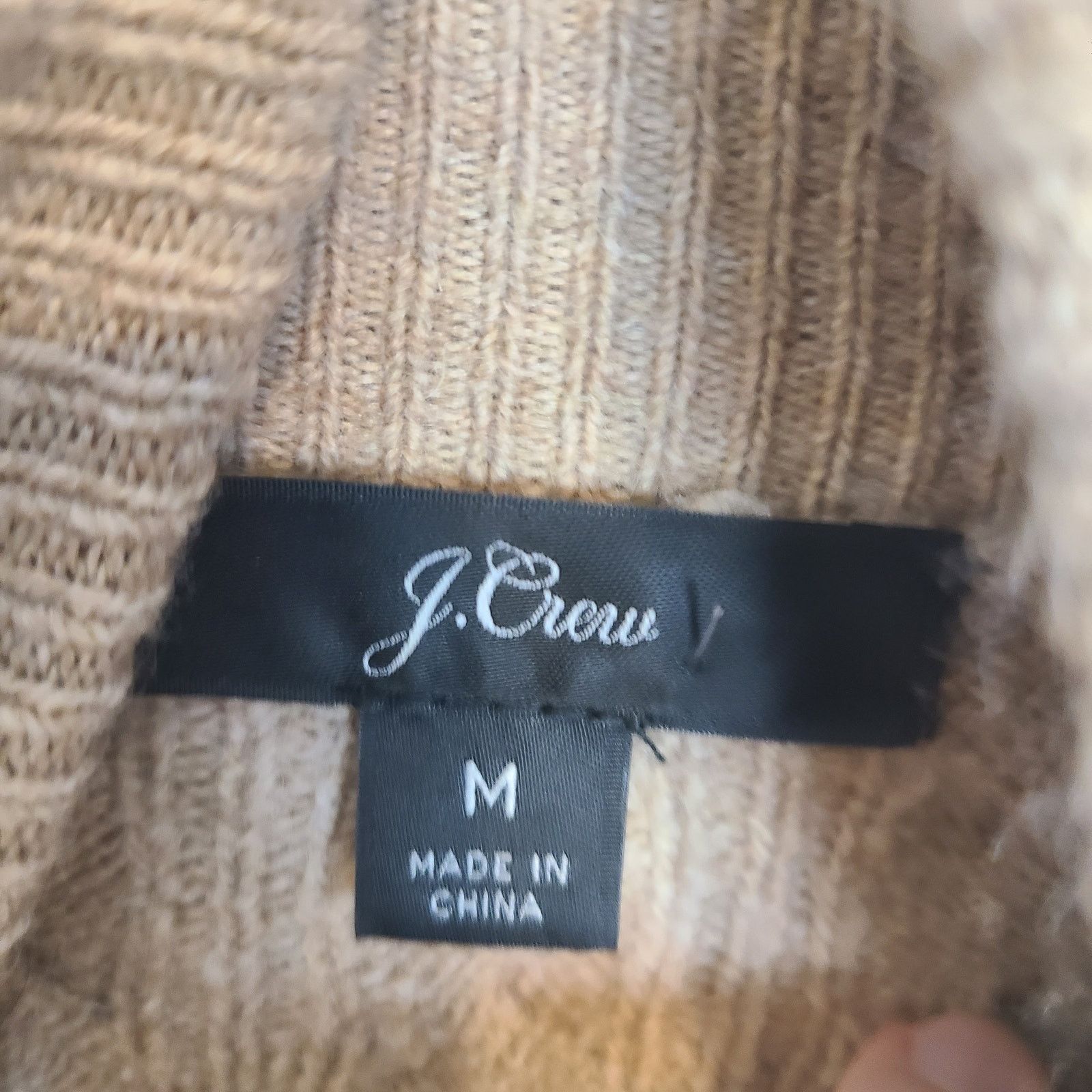 J.Crew J. Crew Womens Ruffle Front Cable Knit Turtleneck Sweater M Size M / US 6-8 / IT 42-44 - 7 Thumbnail
