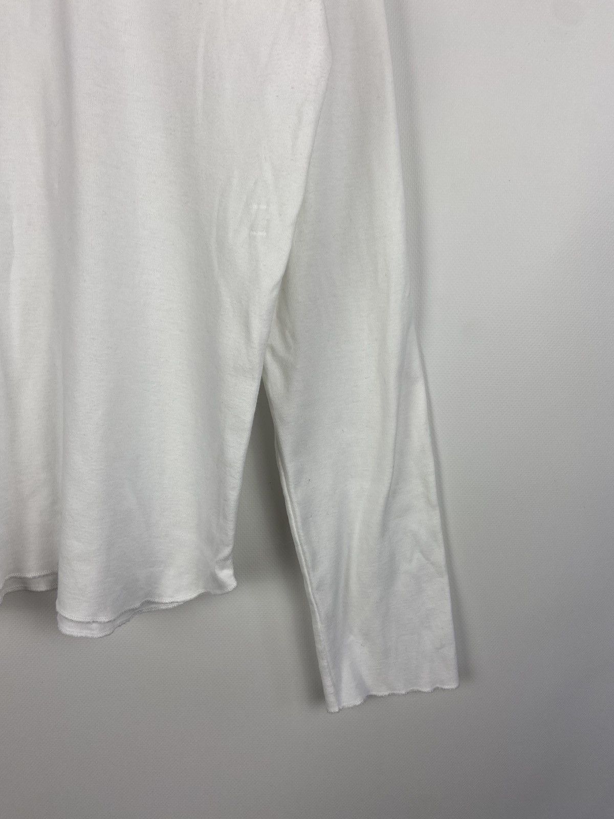 Designer × Sonia Rykiel Sonia Rykiel White Long Sleeve Graphic Tee "Lady" Blouse Size XL / US 12-14 / IT 48-50 - 7 Thumbnail