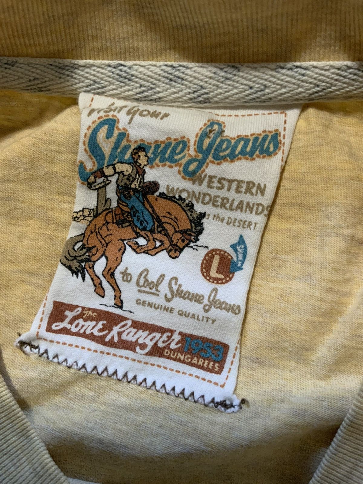 Vintage Vintage Y2K Shane Western Lone Ranger Motorcycle T-Shirt Size US L / EU 52-54 / 3 - 7 Thumbnail