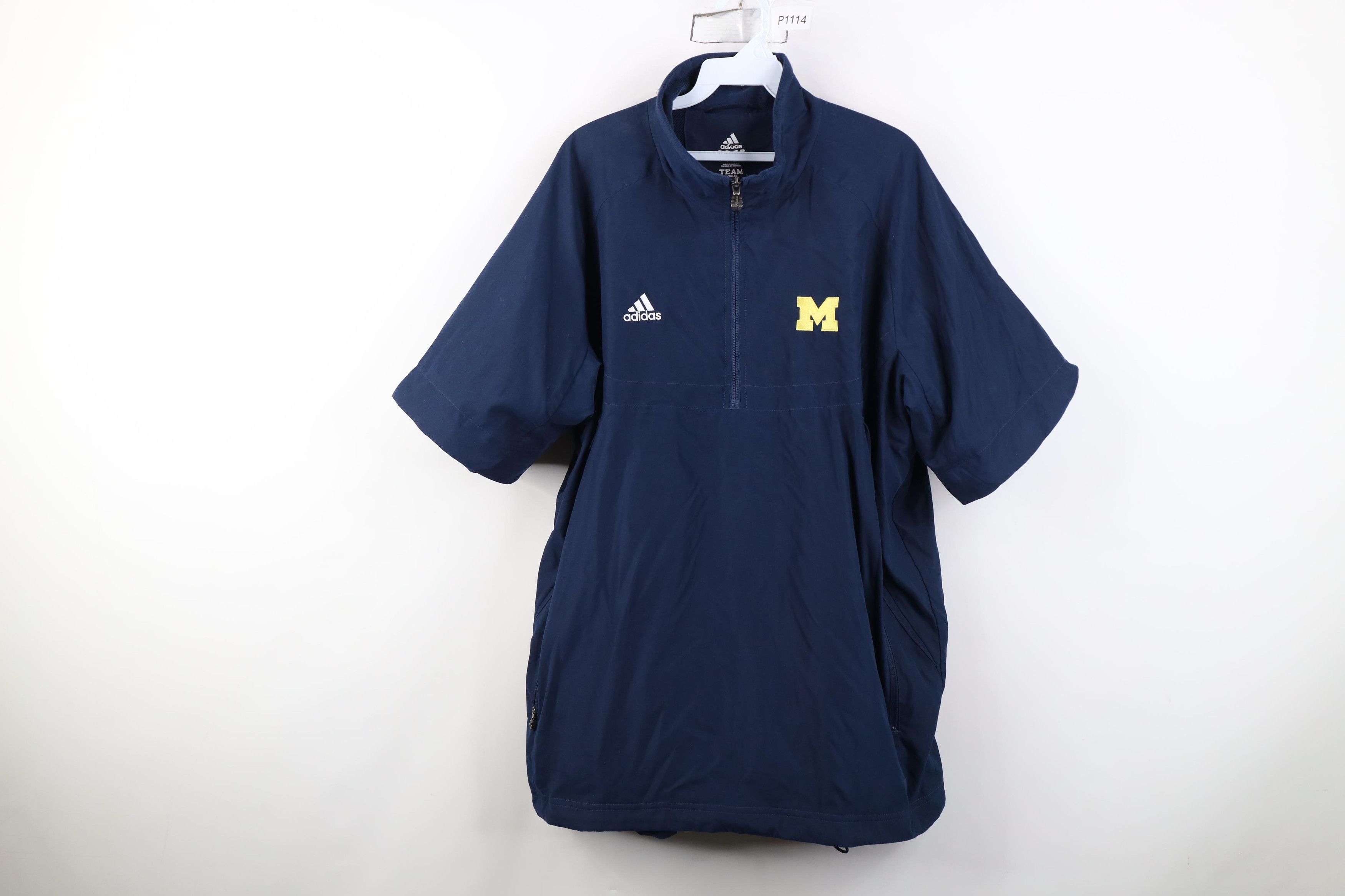 Adidas Adidas University of Michigan Football Button Off Jacket Size US L / EU 52-54 / 3 - 12 Thumbnail