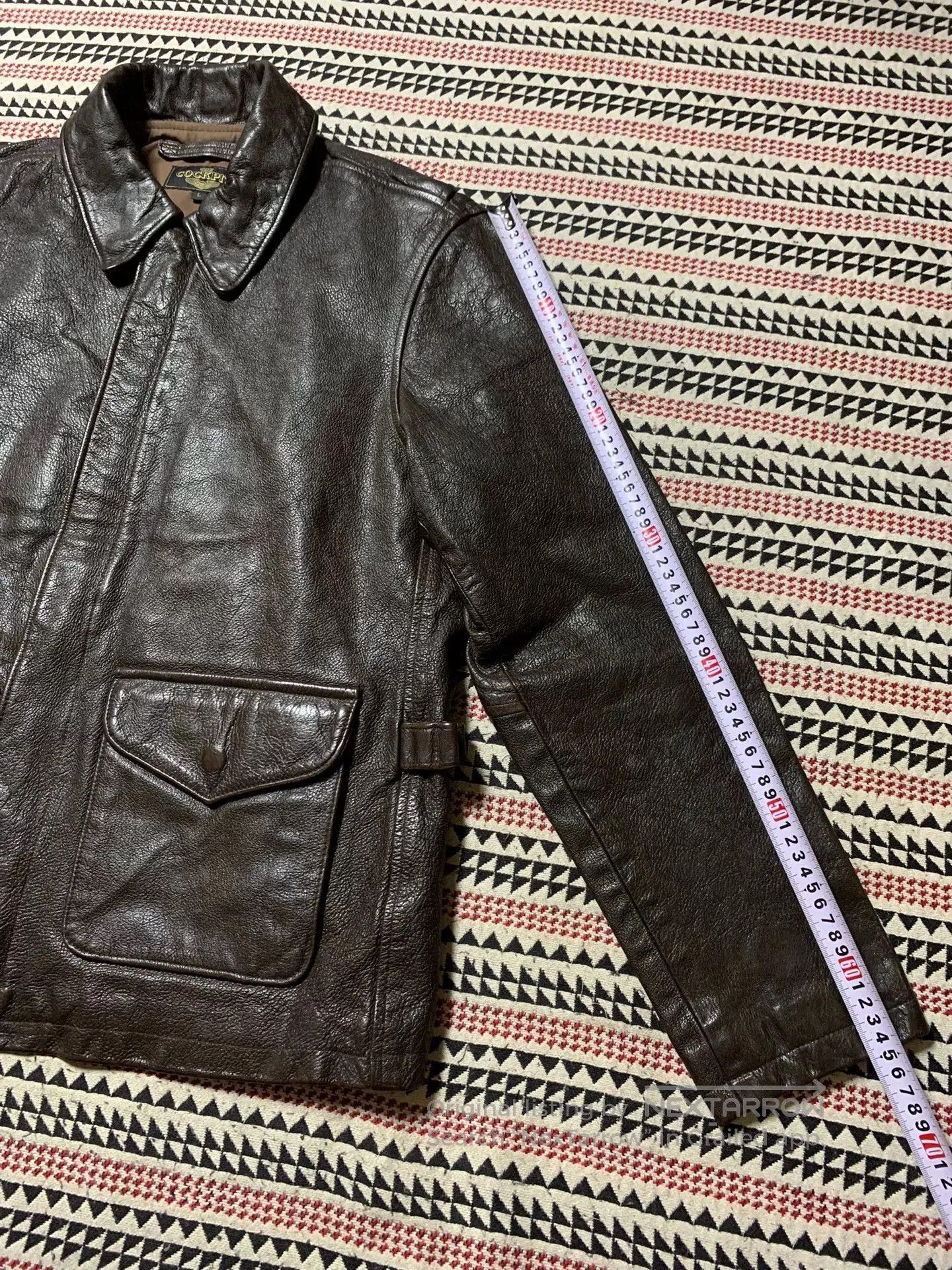 Cockpit USA vintage black goat leather jacket by cockpit. Size US L / EU 52-54 / 3 - 8 Thumbnail