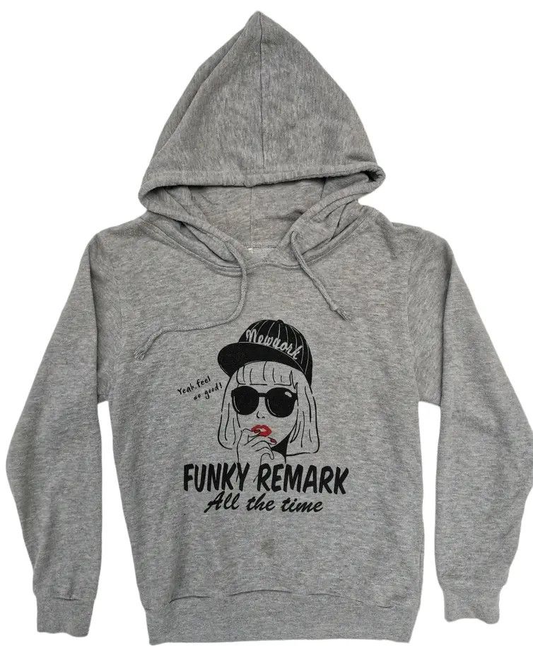 Japanese Brand Rare!!! Funky Remark All the Time Hoodie Sweatshirts Size US M / EU 48-50 / 2 - 1 Thumbnail