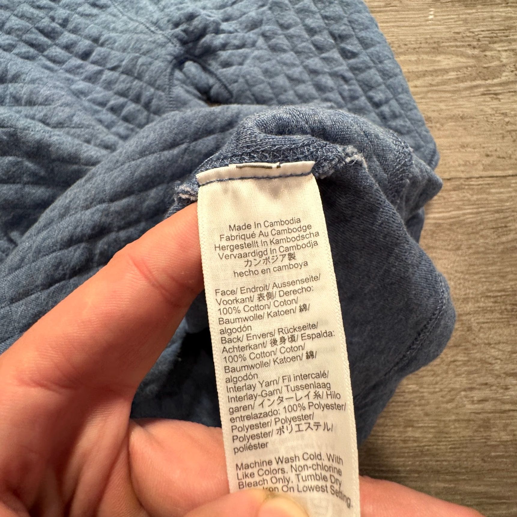 J.Crew J.CREW Jacket Mens Medium Blue Authentic Fleece Sweatshirt 1/4 Zip Quilted Adult Size US M / EU 48-50 / 2 - 4 Thumbnail