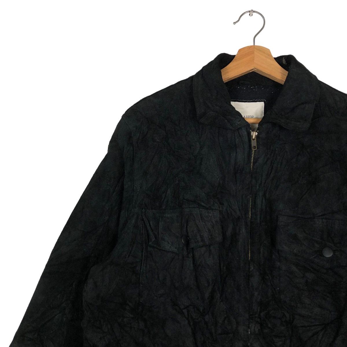 Japanese Brand 🔥Vtg Biker Leather Jacket Seahop Pour Homme Issey Miyake Size US M / EU 48-50 / 2 - 7 Thumbnail