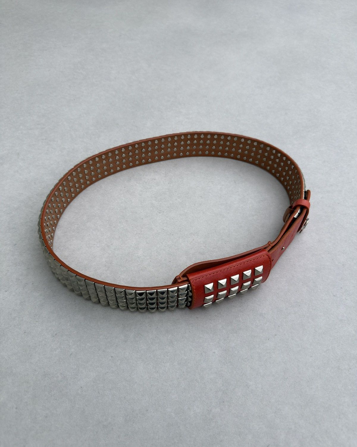Andrew Mackenzie AW2008 Andrew Mackenzie Studded Punk Leather Belt Size ONE SIZE - 3 Thumbnail