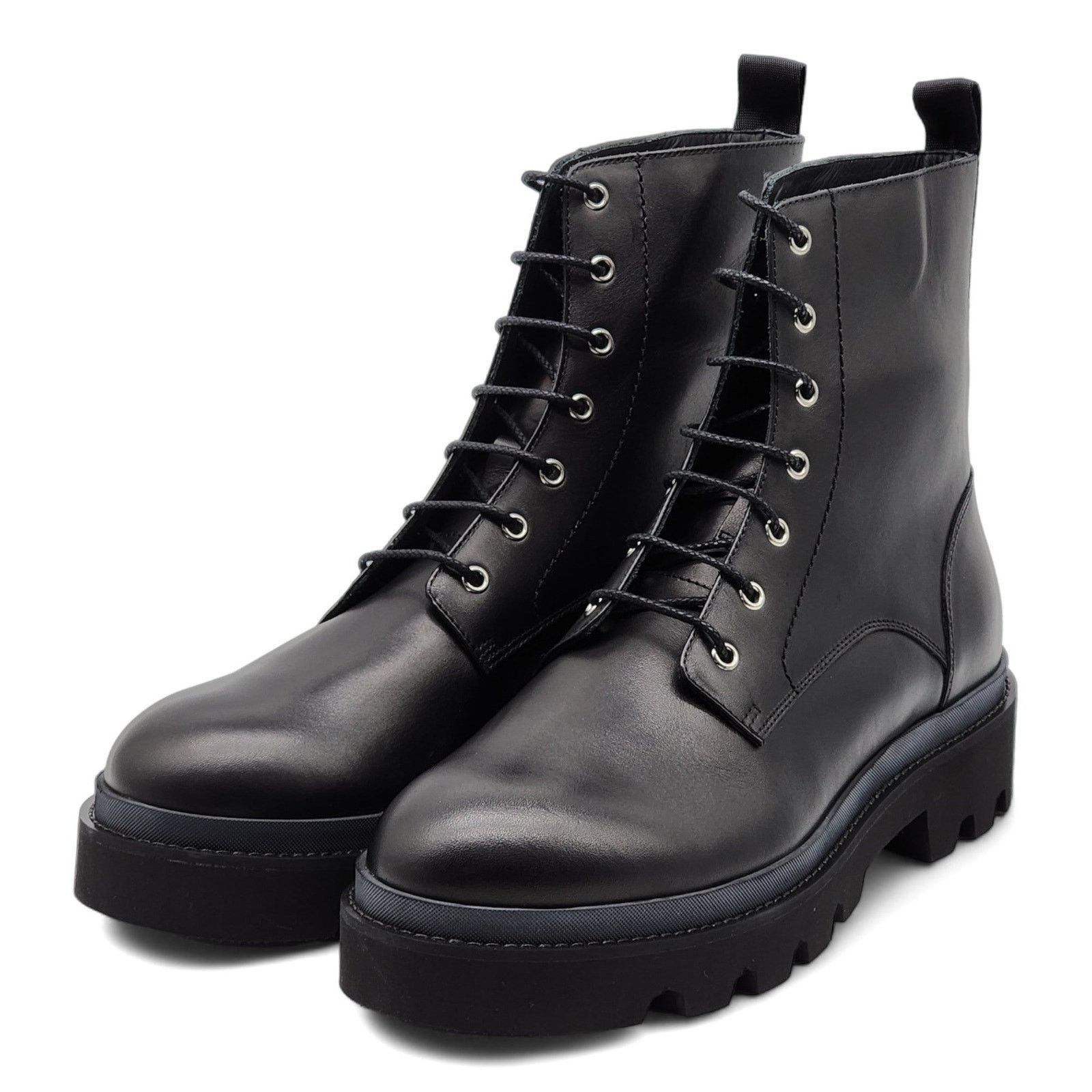 Dsquared2 Logo Combat Boots - Leather - Black 46 13US $1290 Size US 13 / EU 46 - 1 Thumbnail