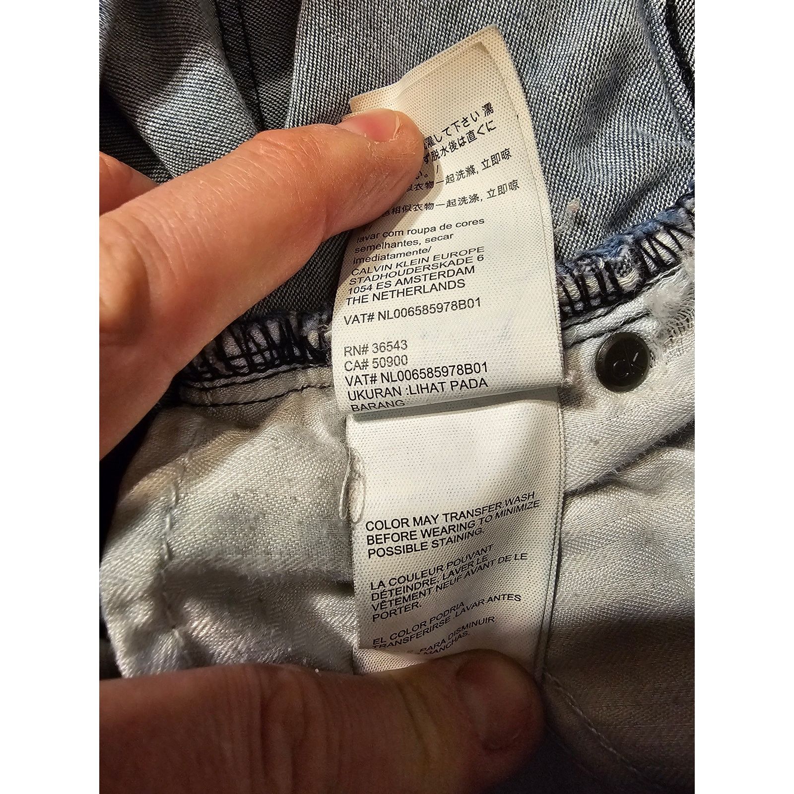 Calvin Klein Calvin Klein Blue Jeans/Legging - Women's 31 Regular Size 31" - 8 Thumbnail