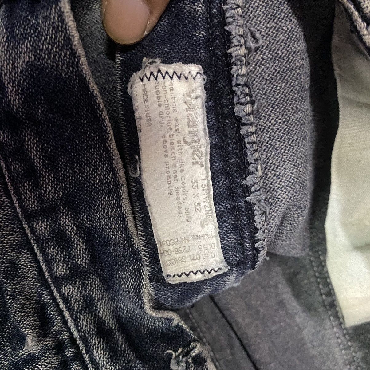 Vintage × Wrangler Vintage Wrangler Blue bell Faded Black Denim Jeans Size US 31 - 6 Thumbnail