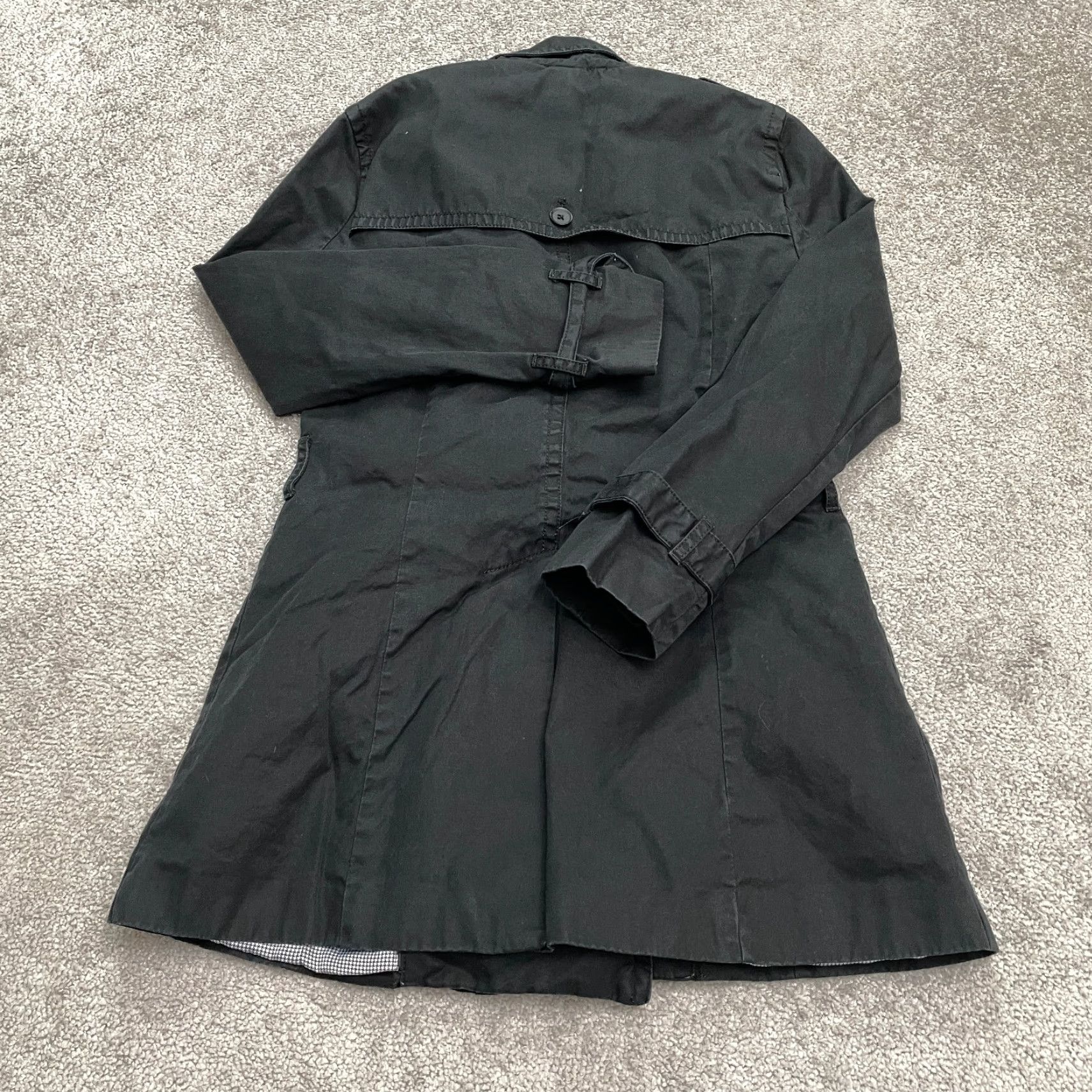 Banana Republic Banana Republic Trench Coat Jacket Womens Small Petite Black Double Breasted Size S / US 4 / IT 40 - 2 Thumbnail
