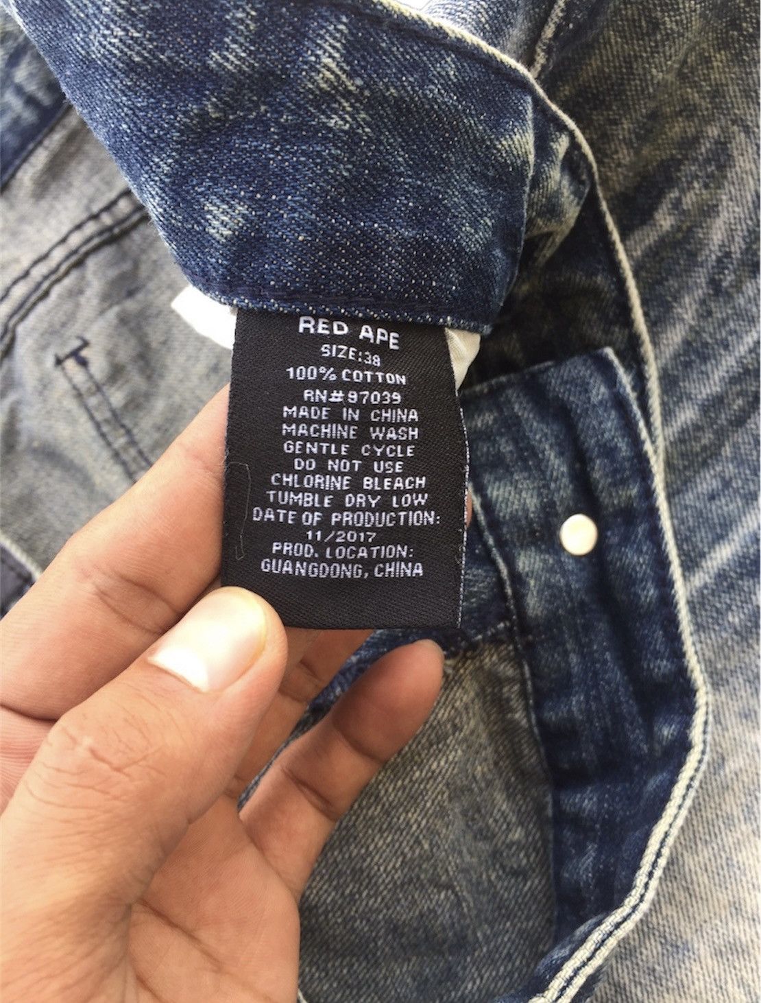 Japanese Brand Japanese Red Ape Biker Streetwear Jeans Size US 39 - 6 Thumbnail