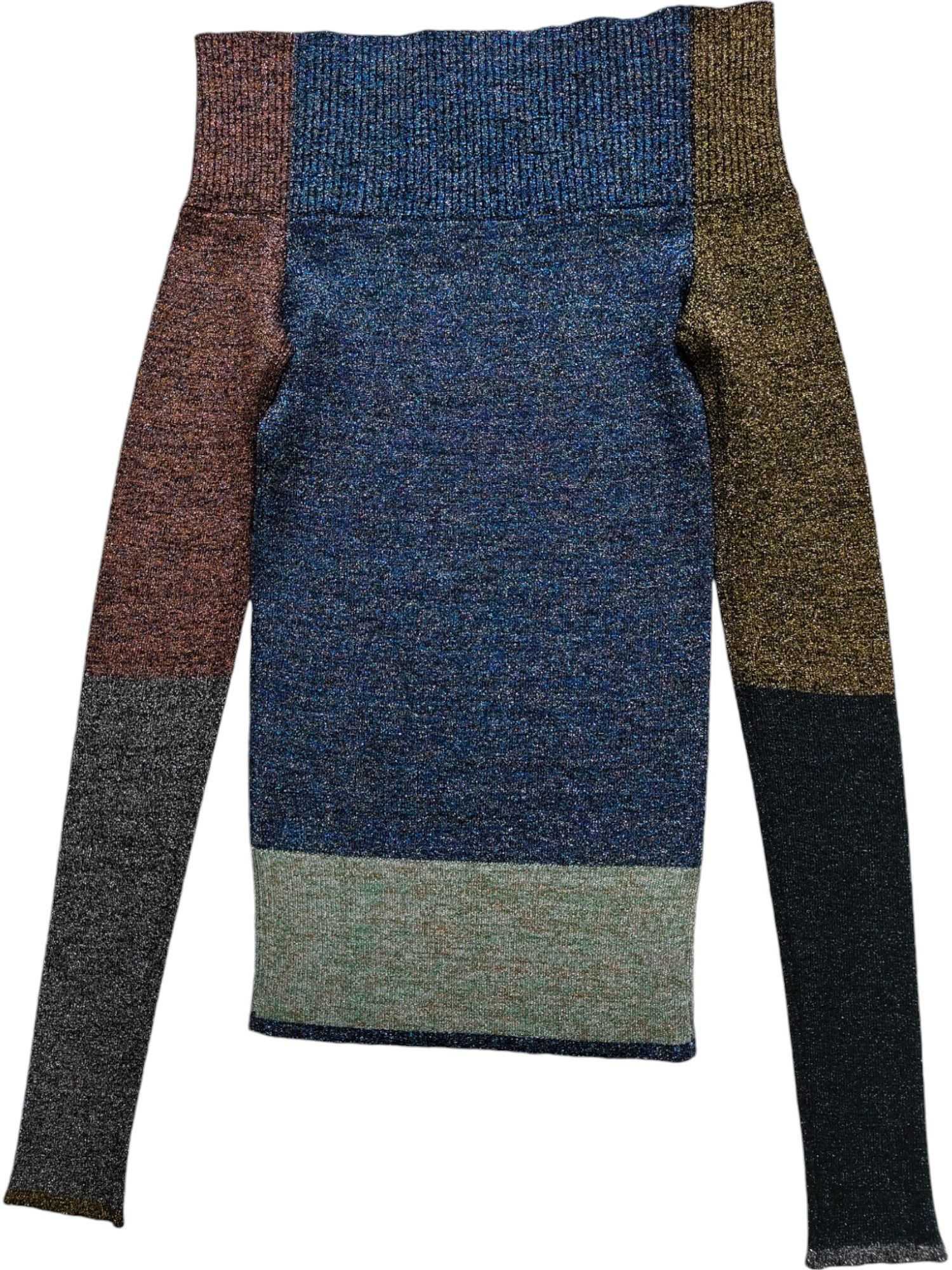 Christopher Kane Multi Color Shimmering Woven Top Size S / US 4 / IT 40 - 4 Thumbnail