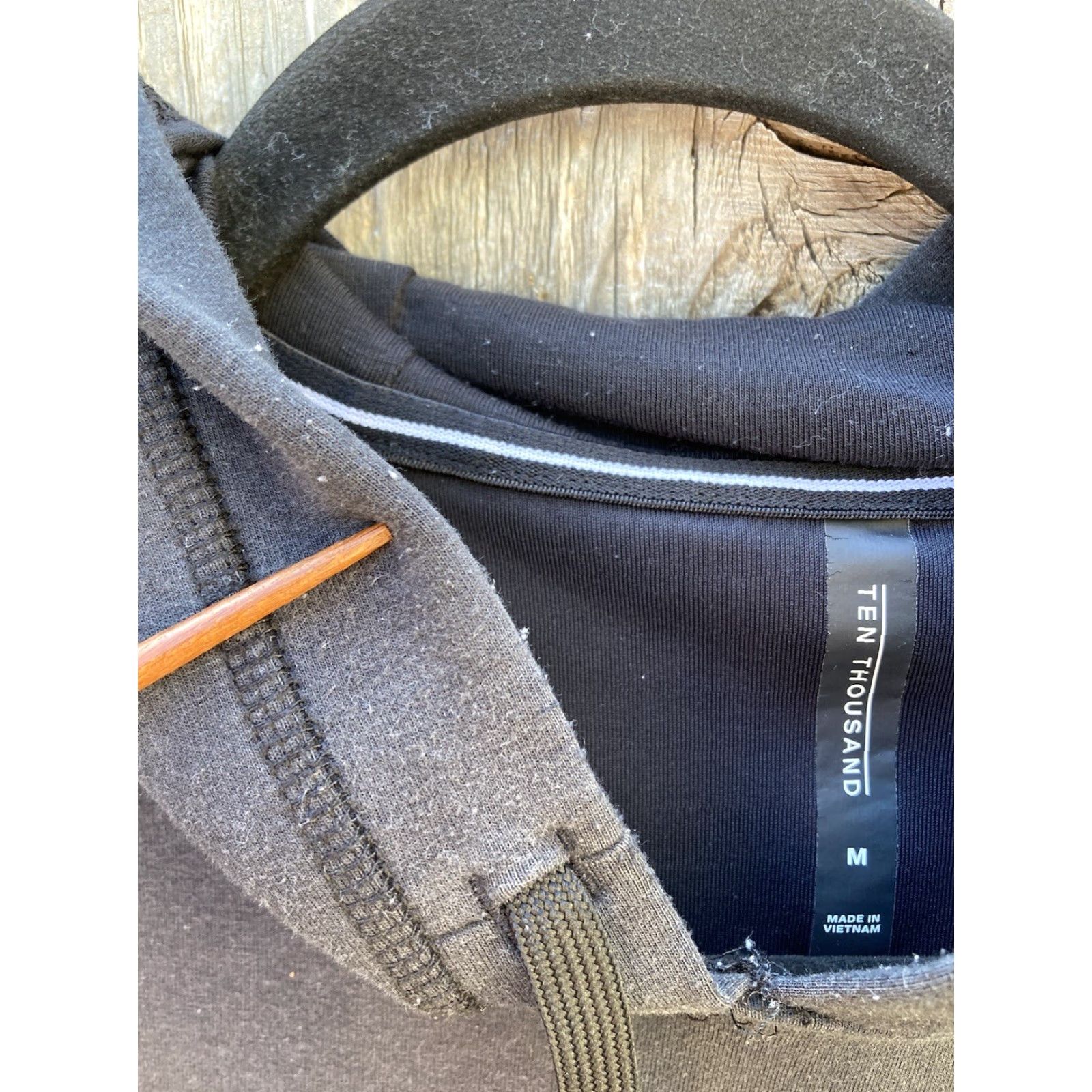Ten Thousand Ten Thousand Hoodie Black Midweight Tech M Cotton PILLING Active Huckberry Mens Hoodie Pullover Logo Solid Black Size US M / EU 48-50 / 2 - 4 Thumbnail