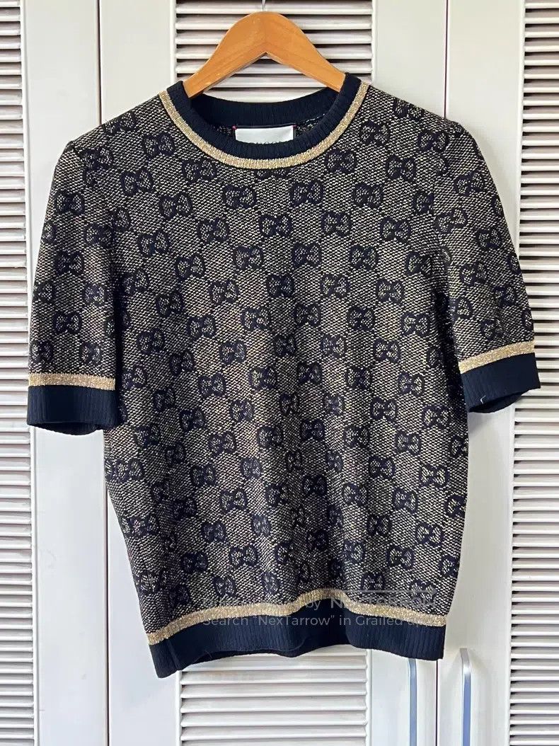 Gucci Gucci Short-sleeved knitwear Size L / US 10 / IT 46 - 1 Thumbnail