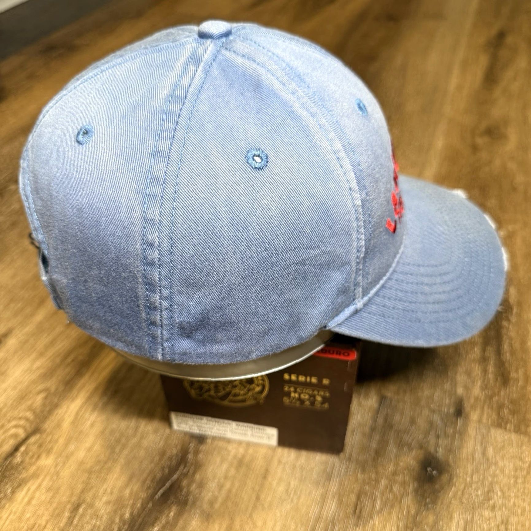 Vintage VINTAGE WSOP World Series Of Poker Hat Queen King Cap Blue Red Ladies Man Distressed Baseball Cap Mens One Size Blue Size ONE SIZE - 5 Thumbnail
