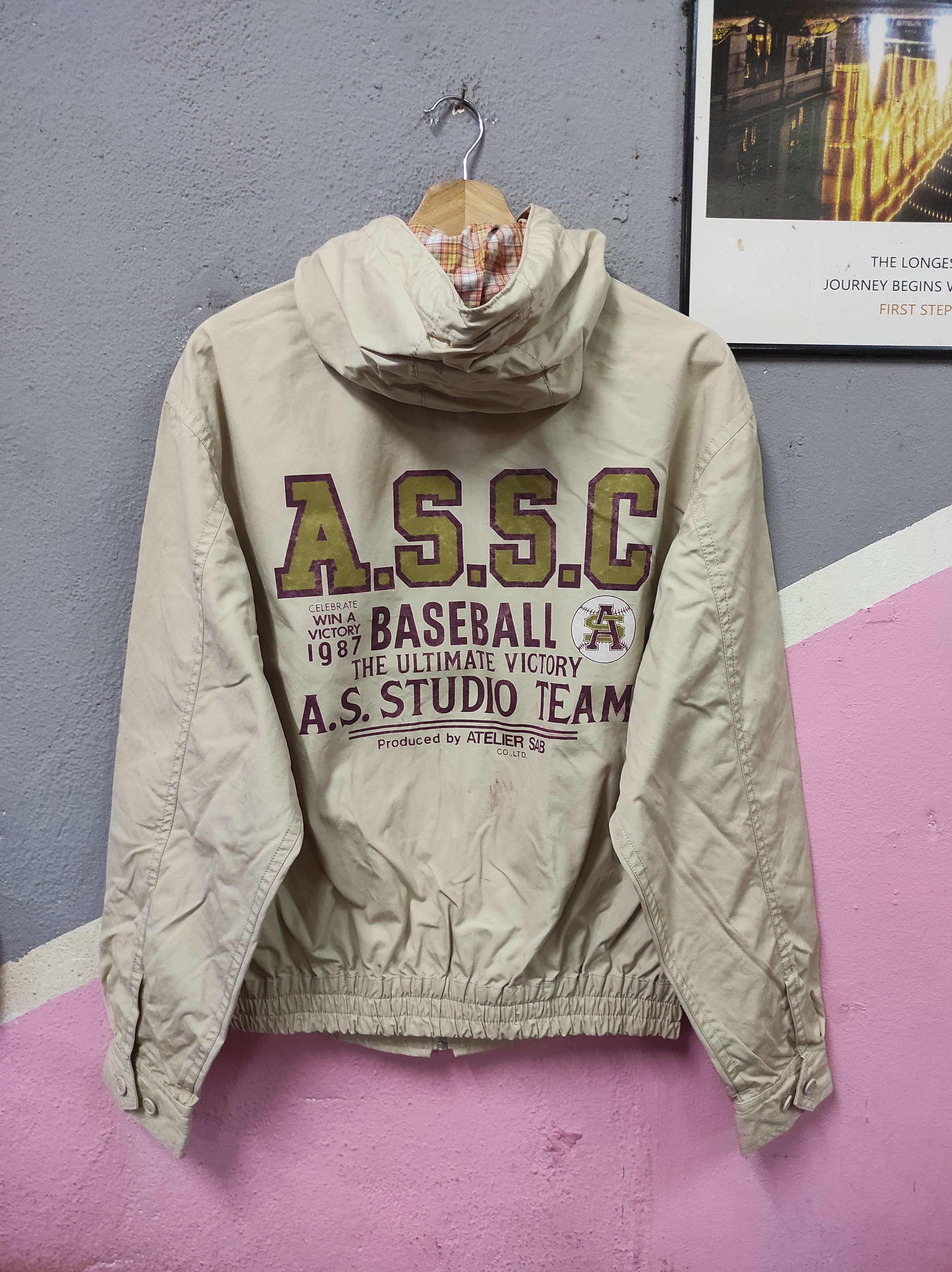 Japanese Brand × Vintage AS STUDIO ASSC BASEBALL ATELIER SAB LIGHT JACKET HOODED Size US M / EU 48-50 / 2 - 1 Thumbnail