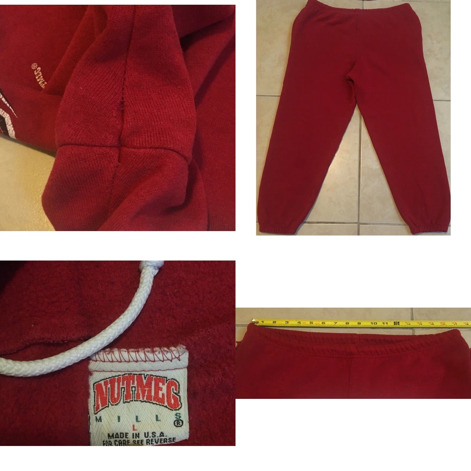 Vintage VINTAGE Arizona Cardinals Sweatpants L Red NFL 90s Grunge School Activewear Pants Mens Size US 33 - 8 Thumbnail