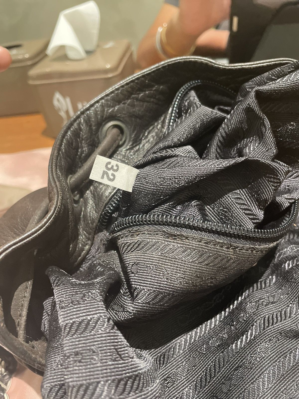 Prada × Vintage Prada Backpack Leather in Chain Strap Size ONE SIZE - 13 Thumbnail
