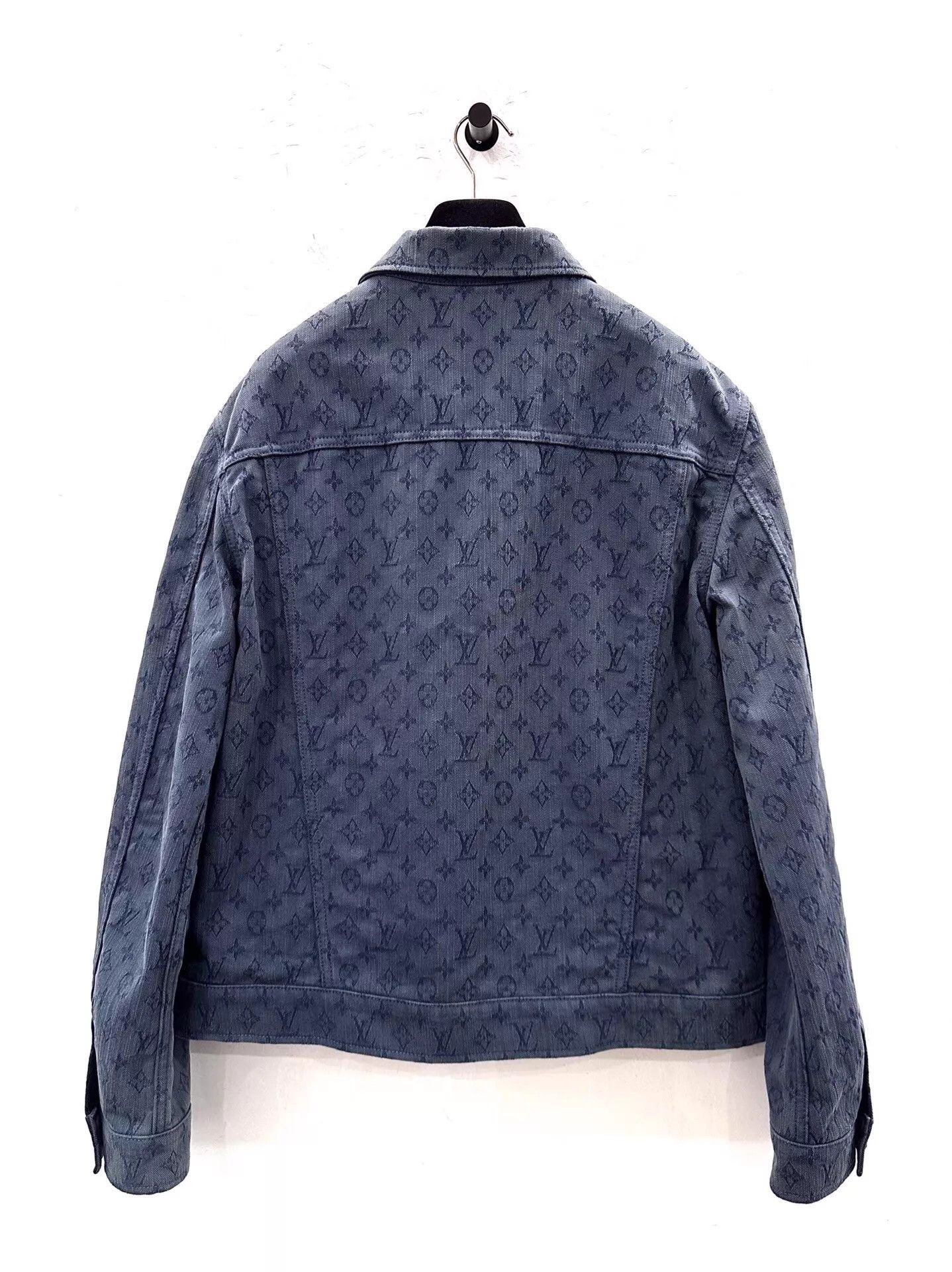 Louis Vuitton LV Monogram Denim Jacket Men's Blue Size 50 Size US M / EU 48-50 / 2 - 3 Thumbnail