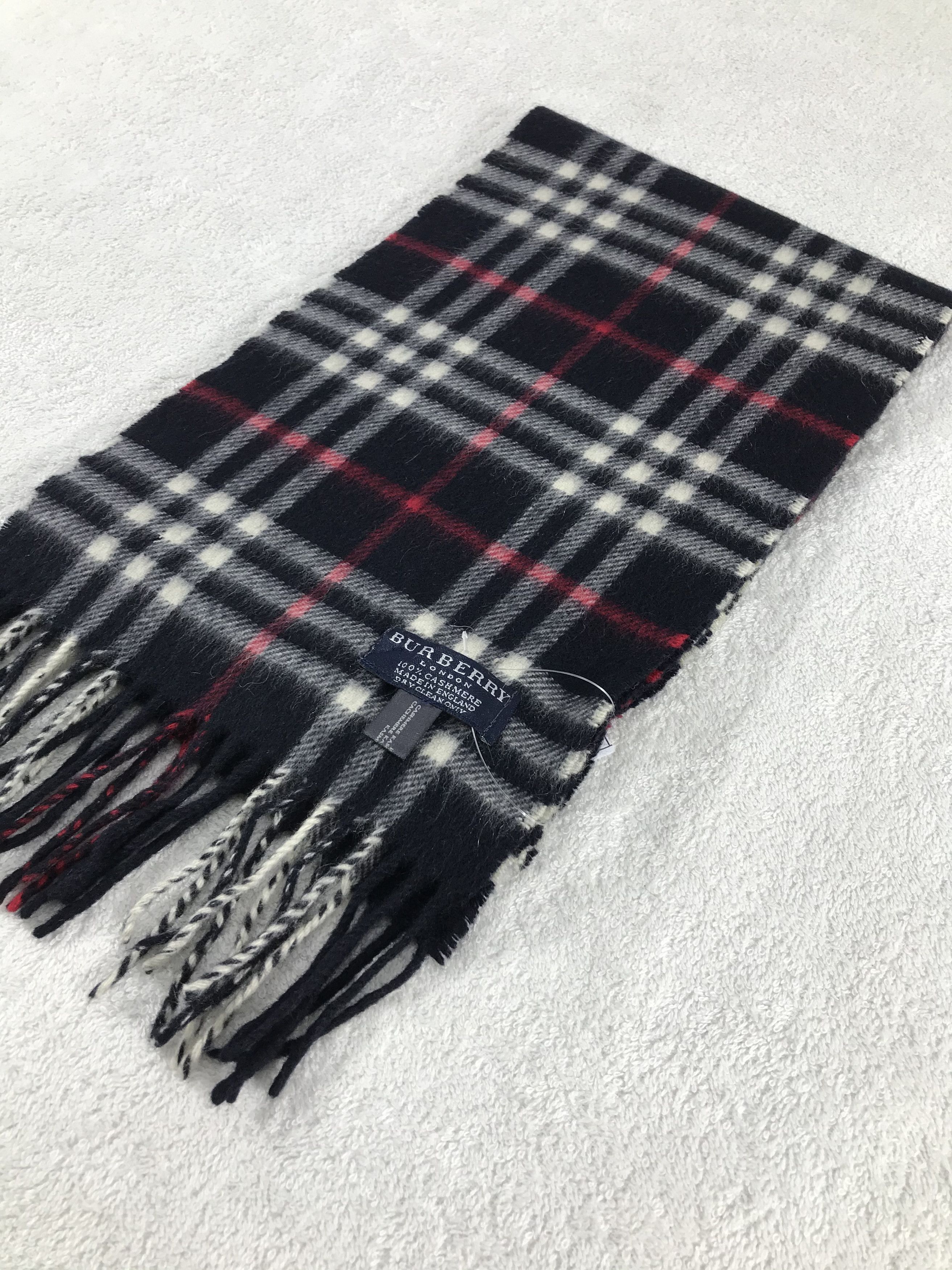 Burberry × Vintage Burberry Scarf / Muffler / Neckwear - WW1492 Size ONE SIZE - 3 Thumbnail