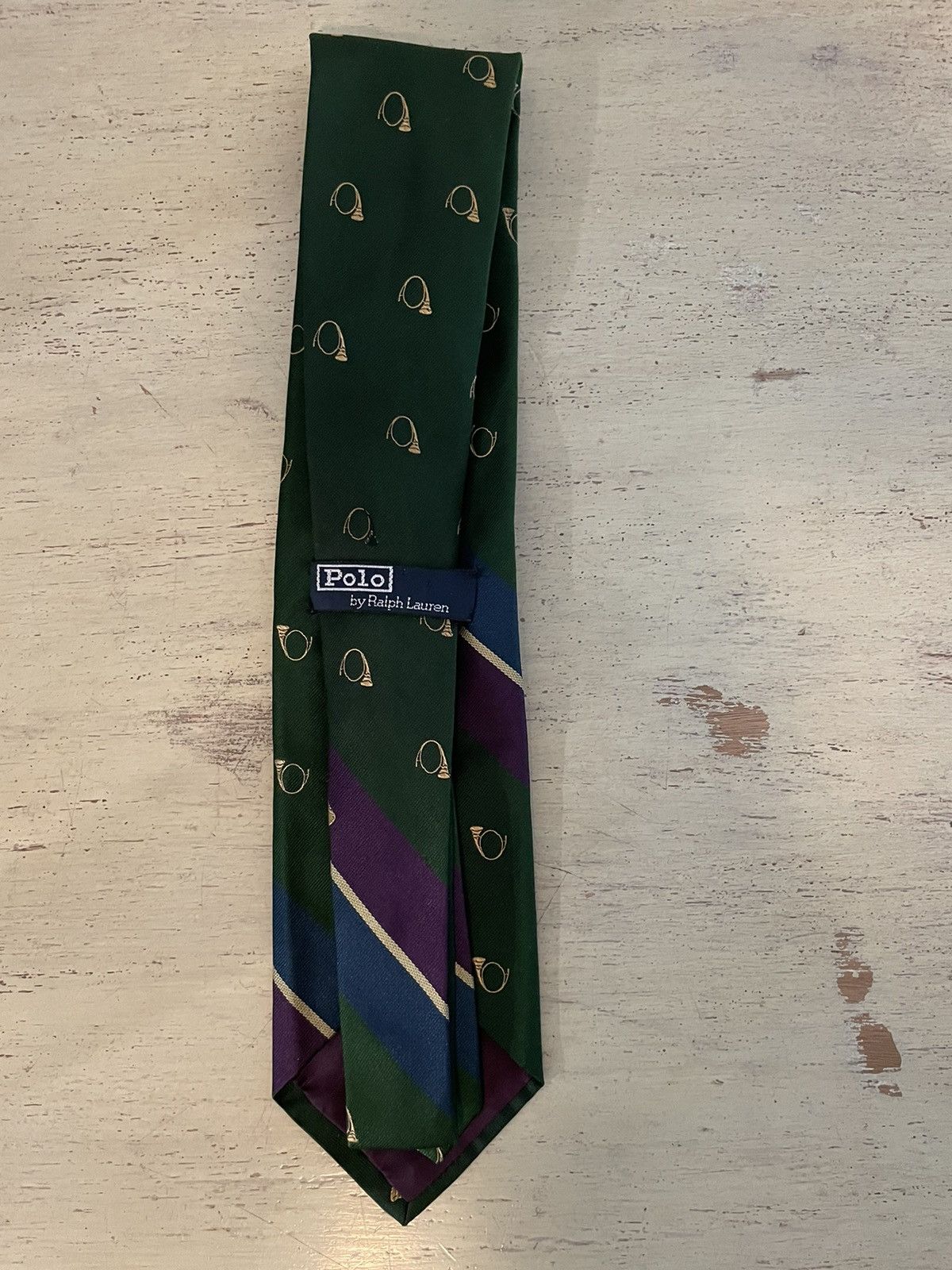 Polo Ralph Lauren × Vintage The Polo Tie in Spaced Horns Print Size ONE SIZE - 5 Thumbnail