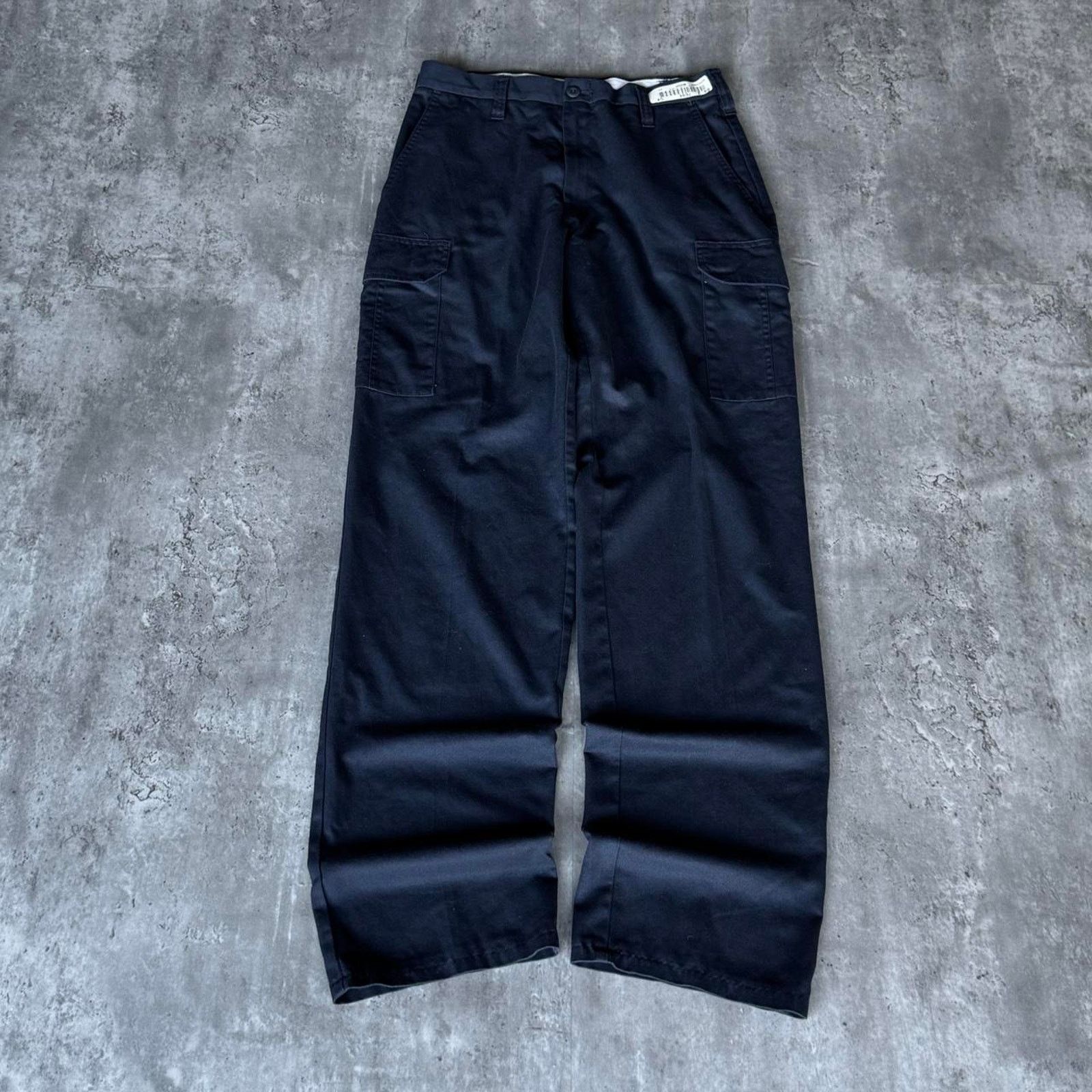 Japanese Brand × Vintage Vintage Y2K Carhartt Style Navy Blue Cargo Utility Pants Size US 31 - 1 Thumbnail