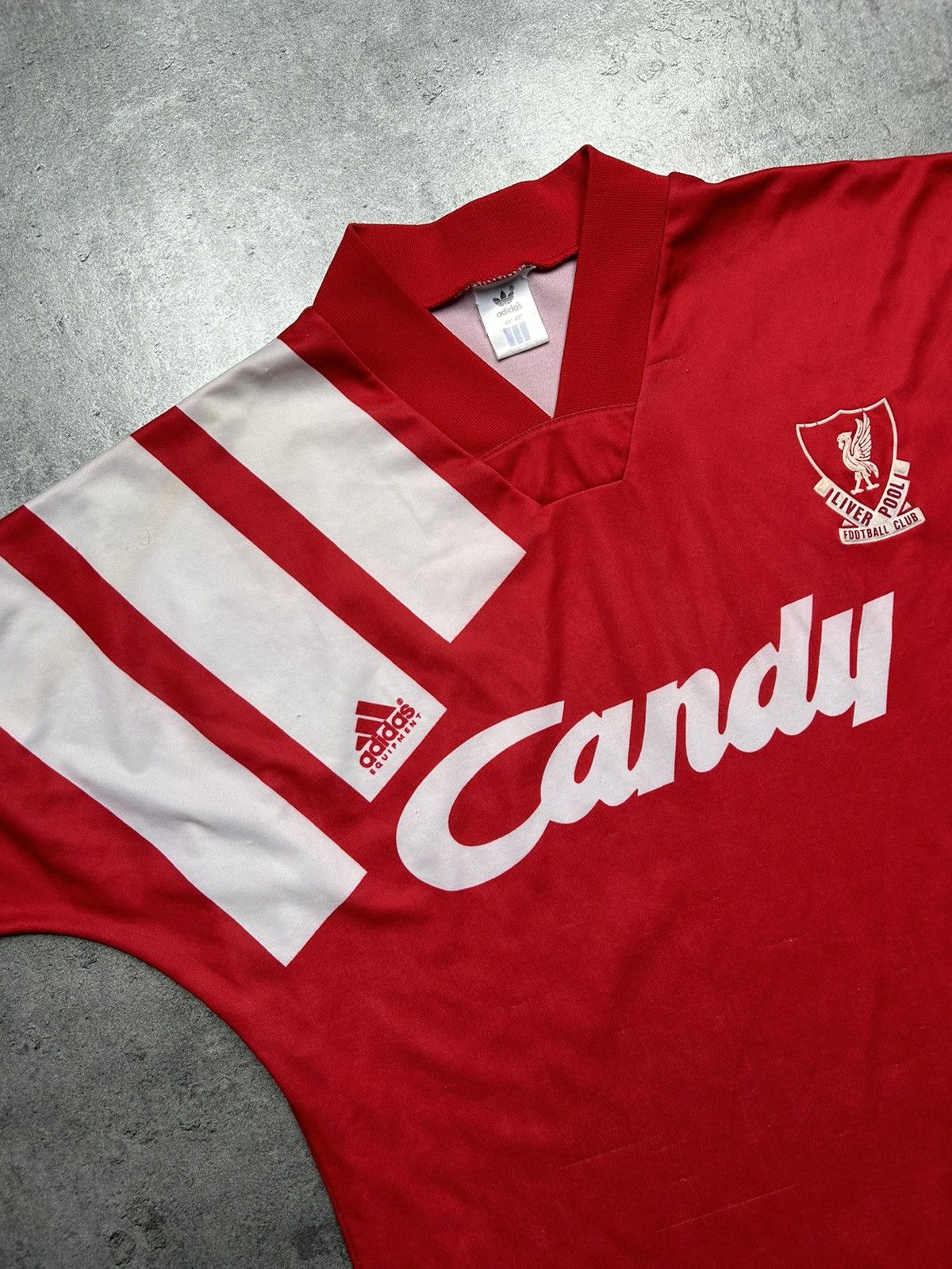 Adidas Vintage 1991-92 Home Shirt Adidas Liverpool Candy Size US M / EU 48-50 / 2 - 3 Thumbnail