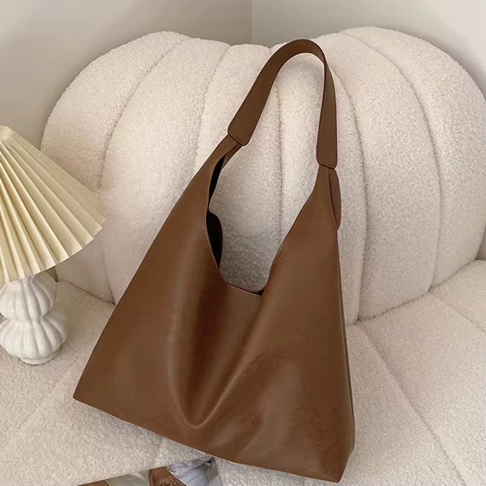 Japanese Brand PU Soft Leather Tote Bag Size ONE SIZE - 6 Thumbnail