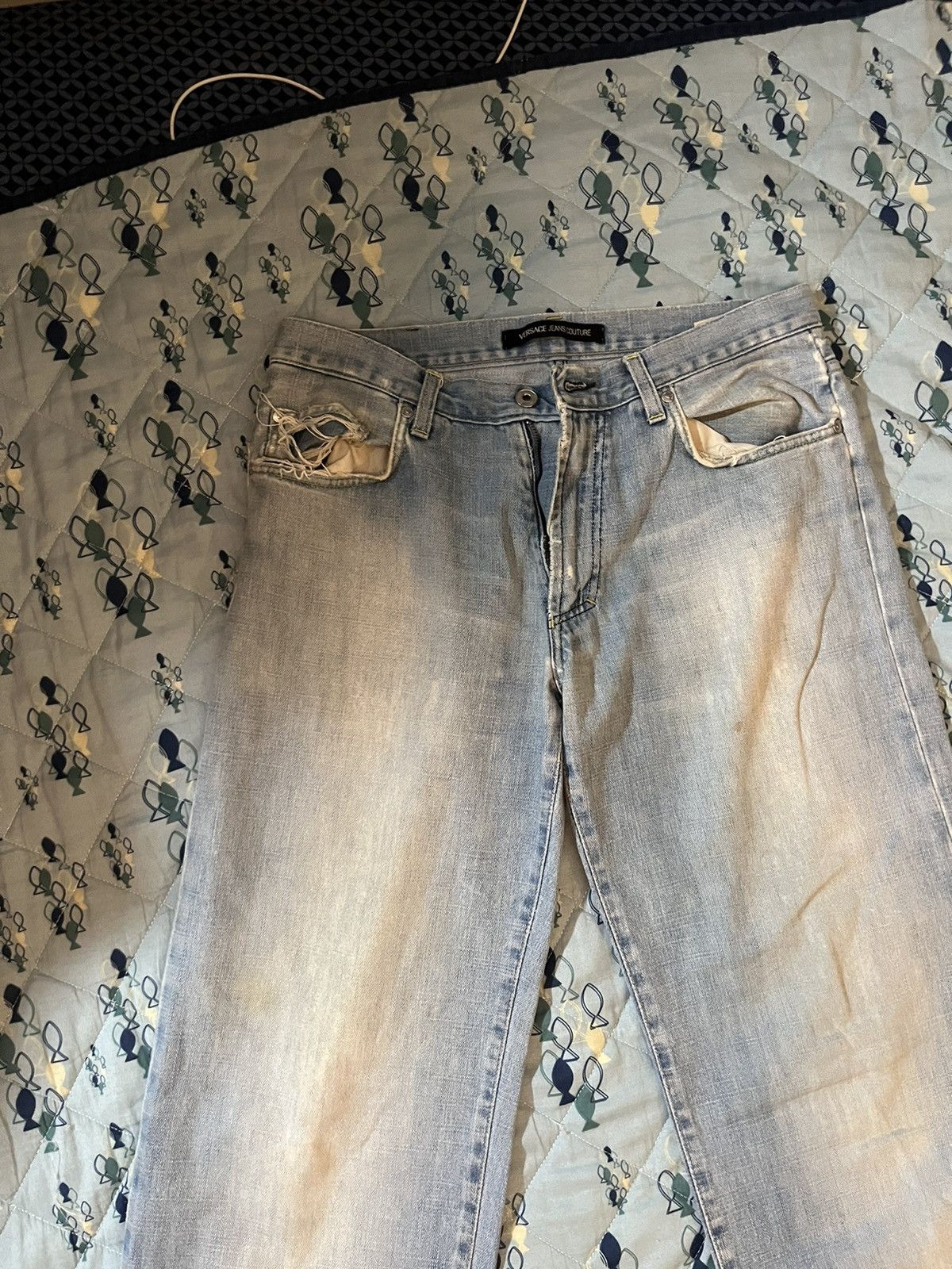Versace Jeans Couture Versace Light Blue Denim Size US 32 / EU 48 - 2 Thumbnail