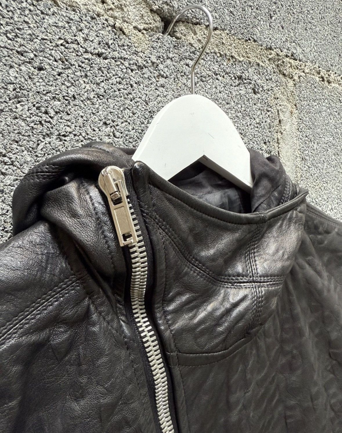 Rick Owens Rick Owens Scuba Jacket hammered lambskin Size US S / EU 44-46 / 1 - 6 Thumbnail
