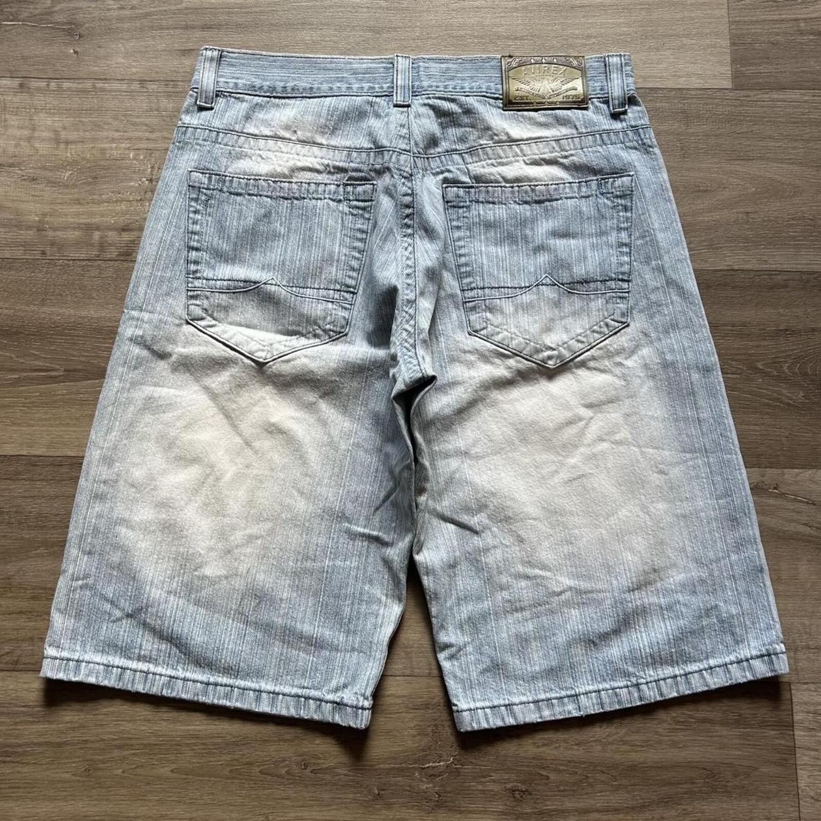 Avirex Vintage y2k Baggy Avirex blue denim jorts Size 36" Size US 36 / EU 52 - 1 Thumbnail